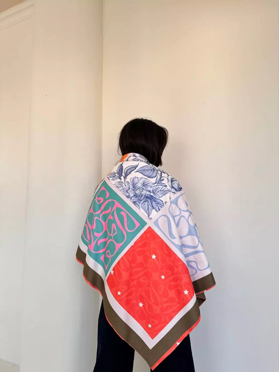 Double-Sided Orange Scarf 2