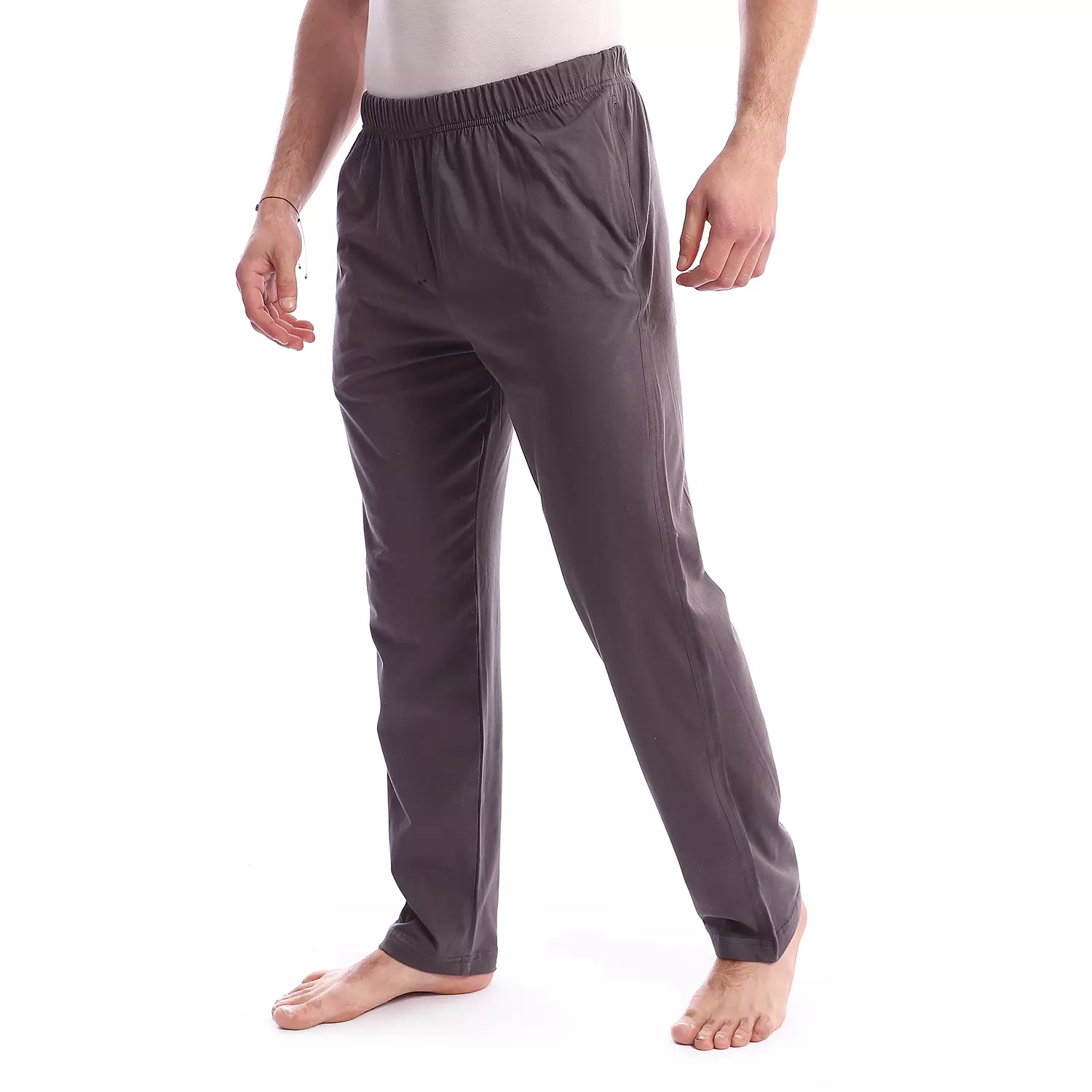 Cotton Plain Pajama Pants - 4040 - Grey image