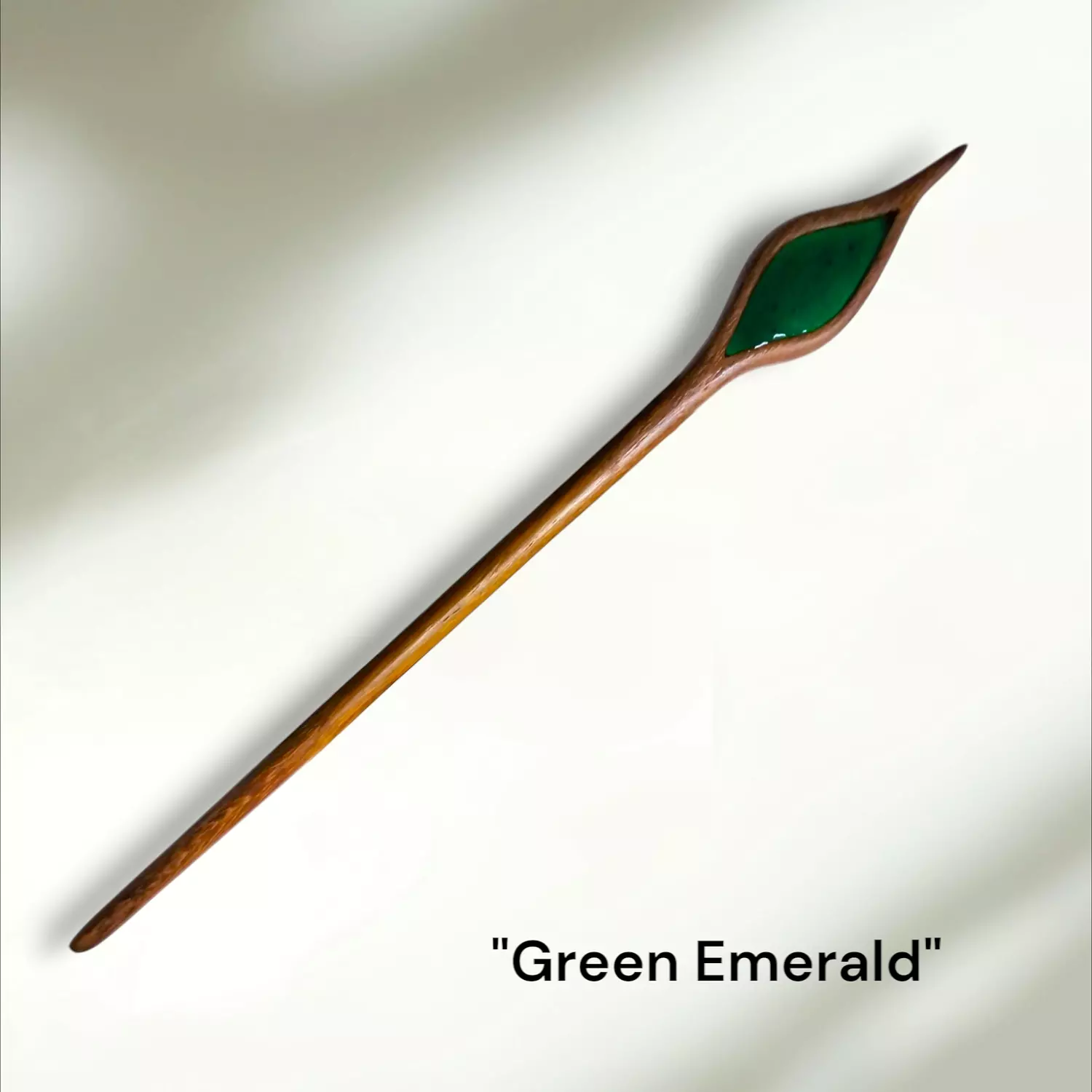 Green Emerald Hair Stick hover image