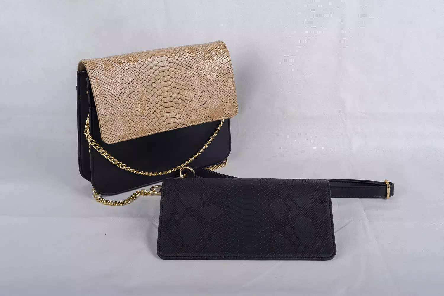 Black Cross Bag - Changeable Flap hover image