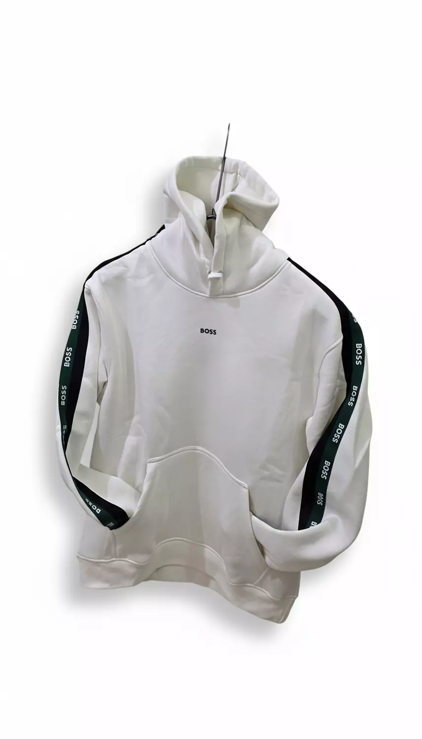 Boss hoodie white hover image