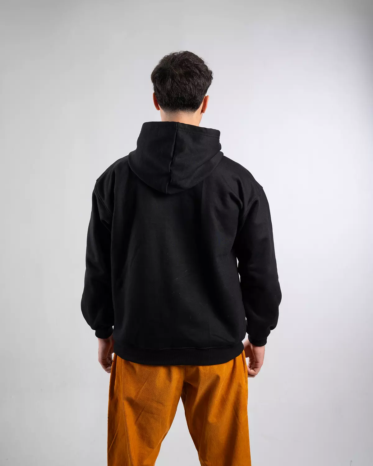 “Atlantic “ hand bleached black hoodie  4