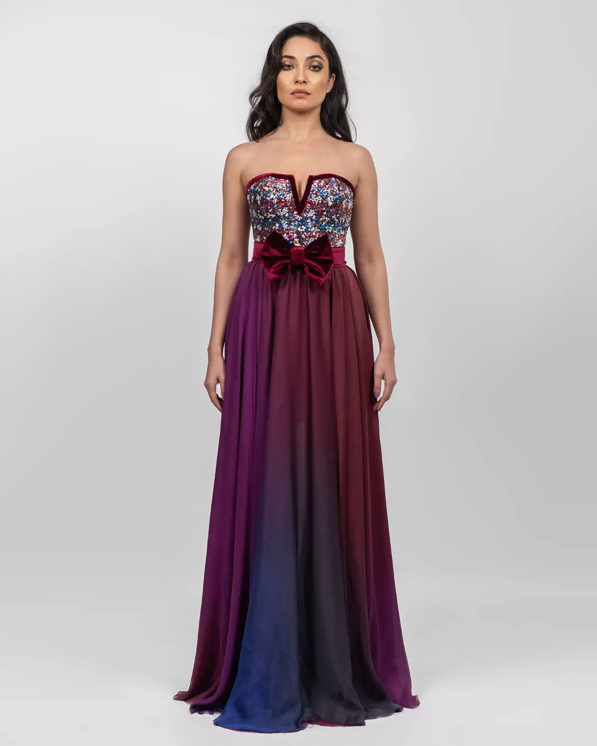 Striking Ombre Sequin Dress image