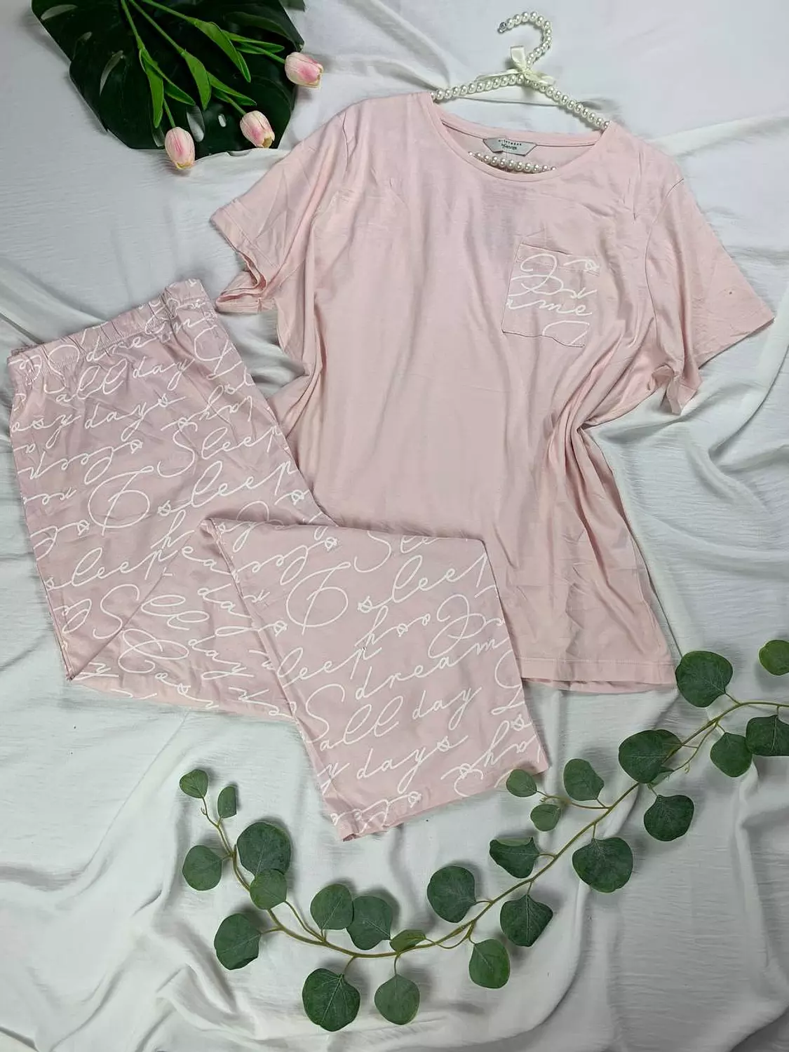 Plus size pure cotton pijama set from George uk image