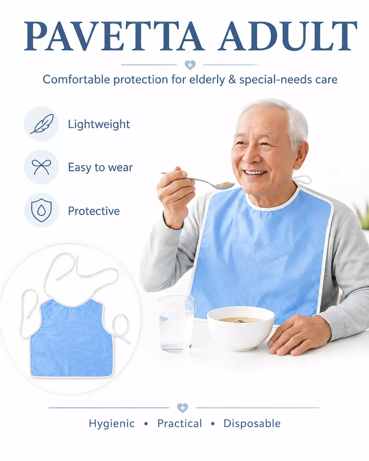 PAVTTA Adult Bib (Pack of 2 Pieces) | For Adults 2