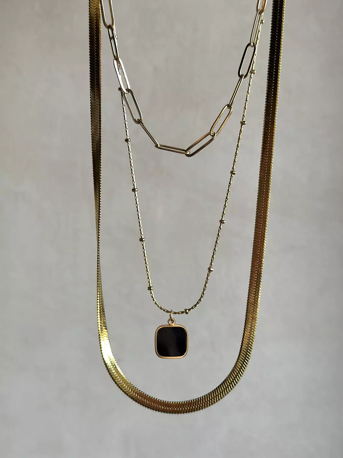 Black square set ( three necklaces) image