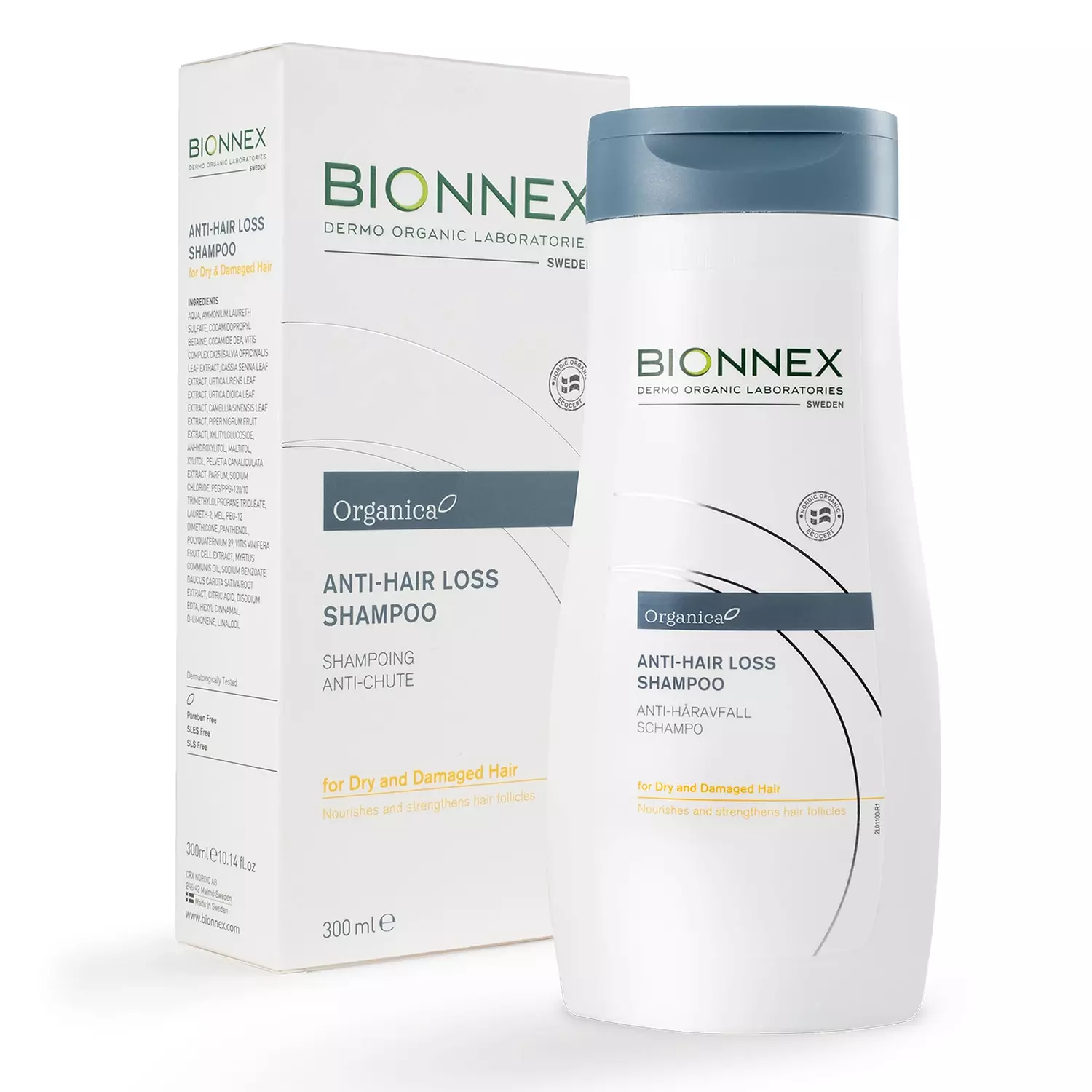 Bionnex Anti-hair loss shampoo for dry and damaged hair -300ml image