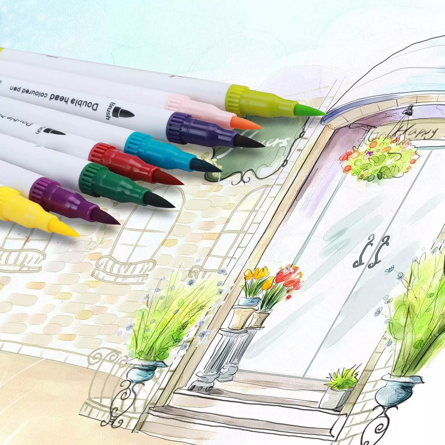  Watercolor Brush Marker Pen 3