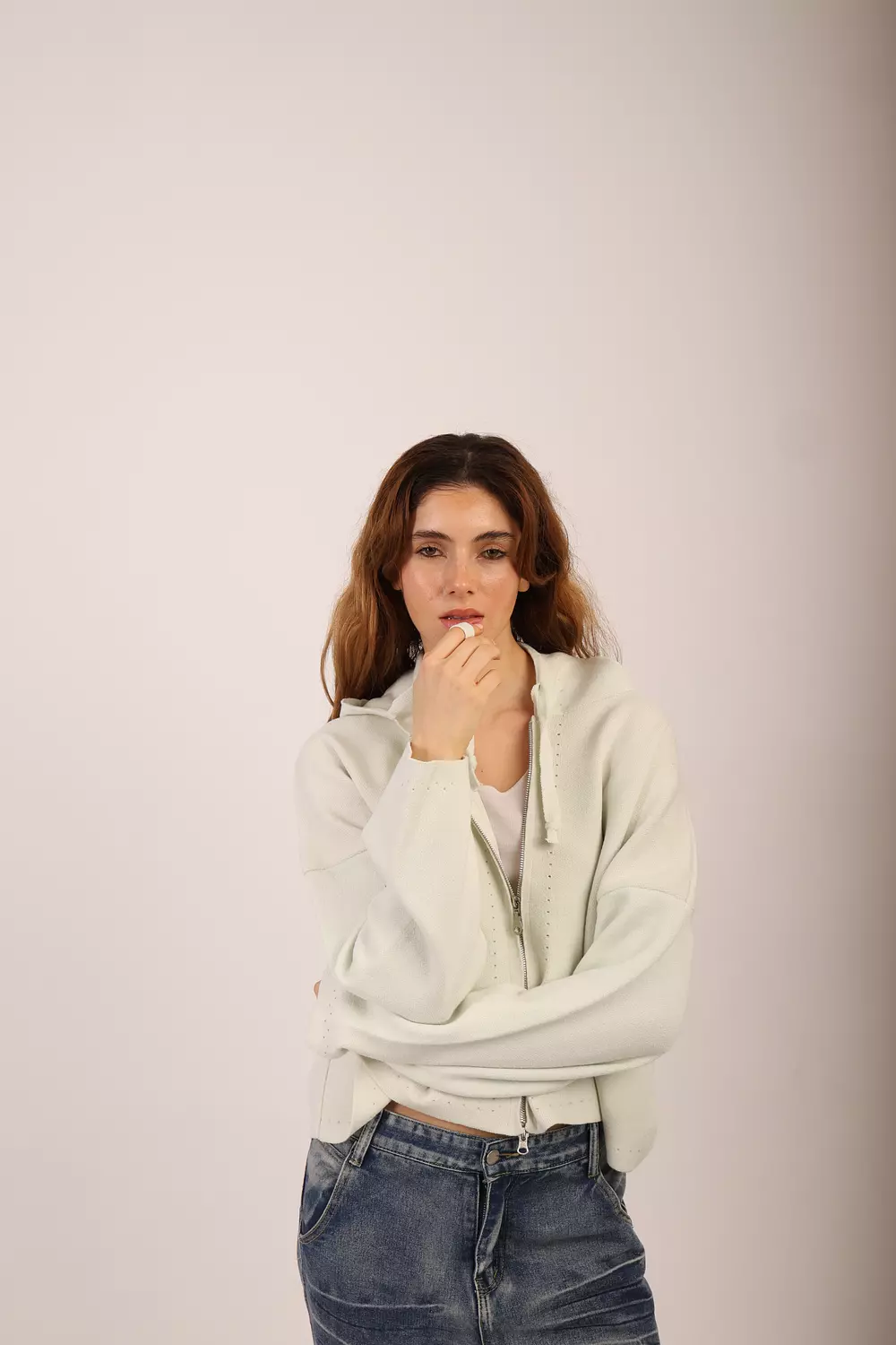 Mint Knit Zipper  image