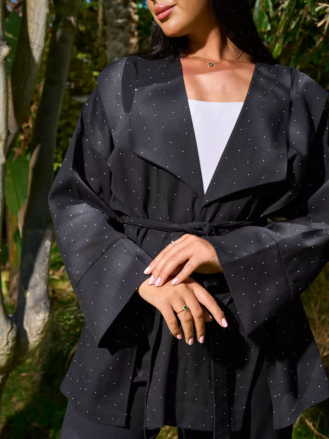 Worood Kimono Jacket _ Black 8