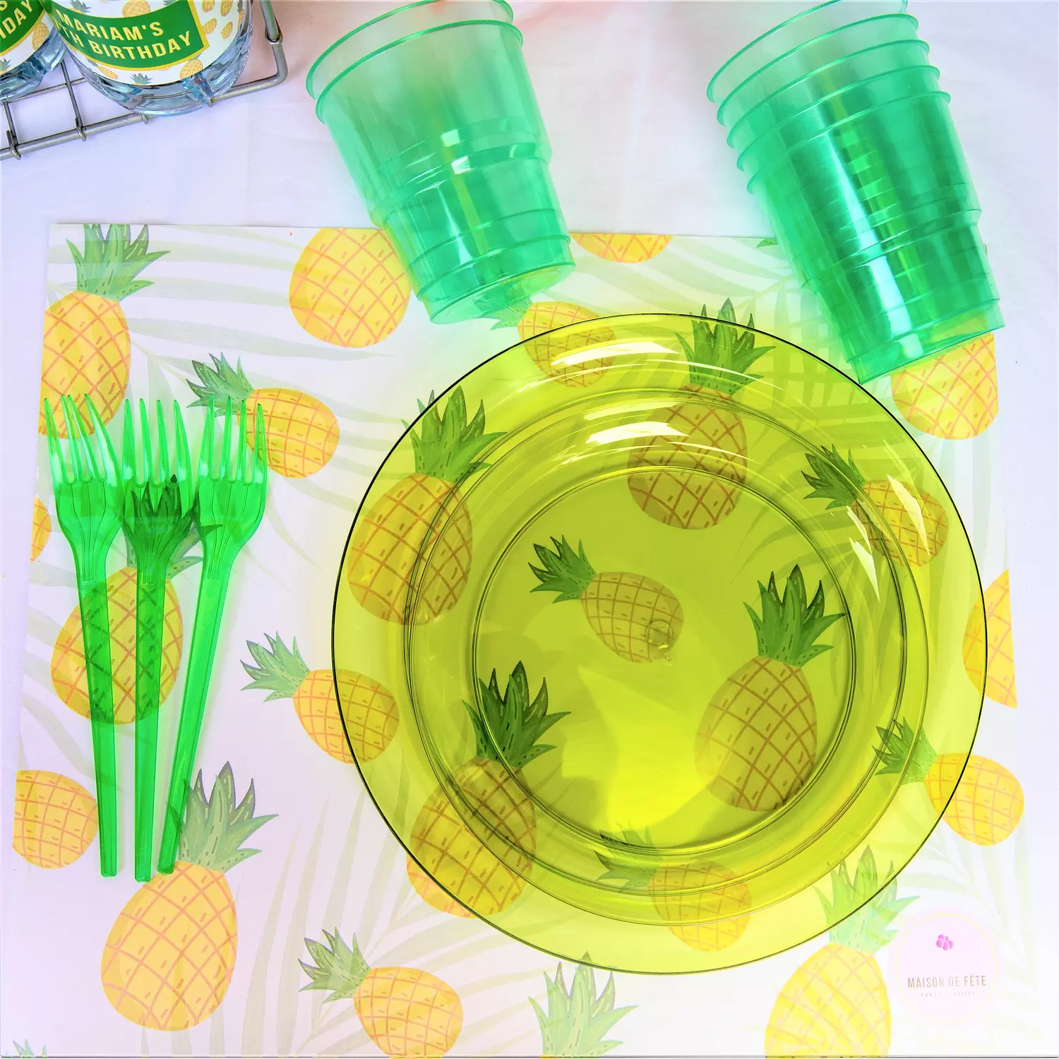 Green Plastic Forks 8