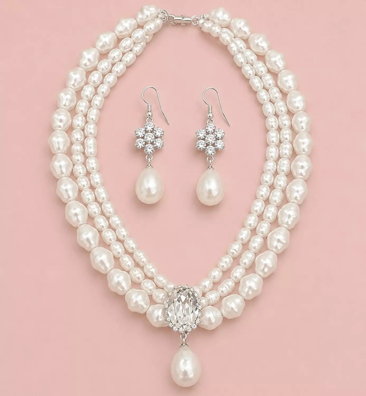 Multi strand pearl set image