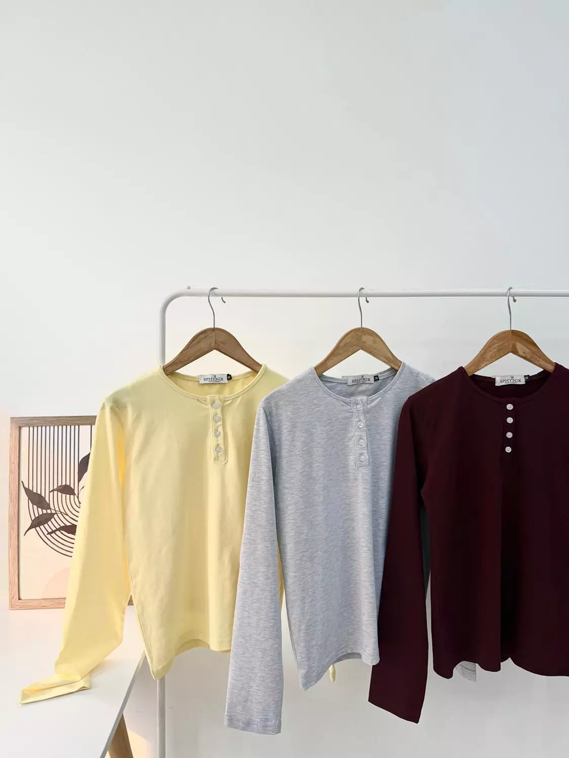Basic top long sleeve half bottom hover image