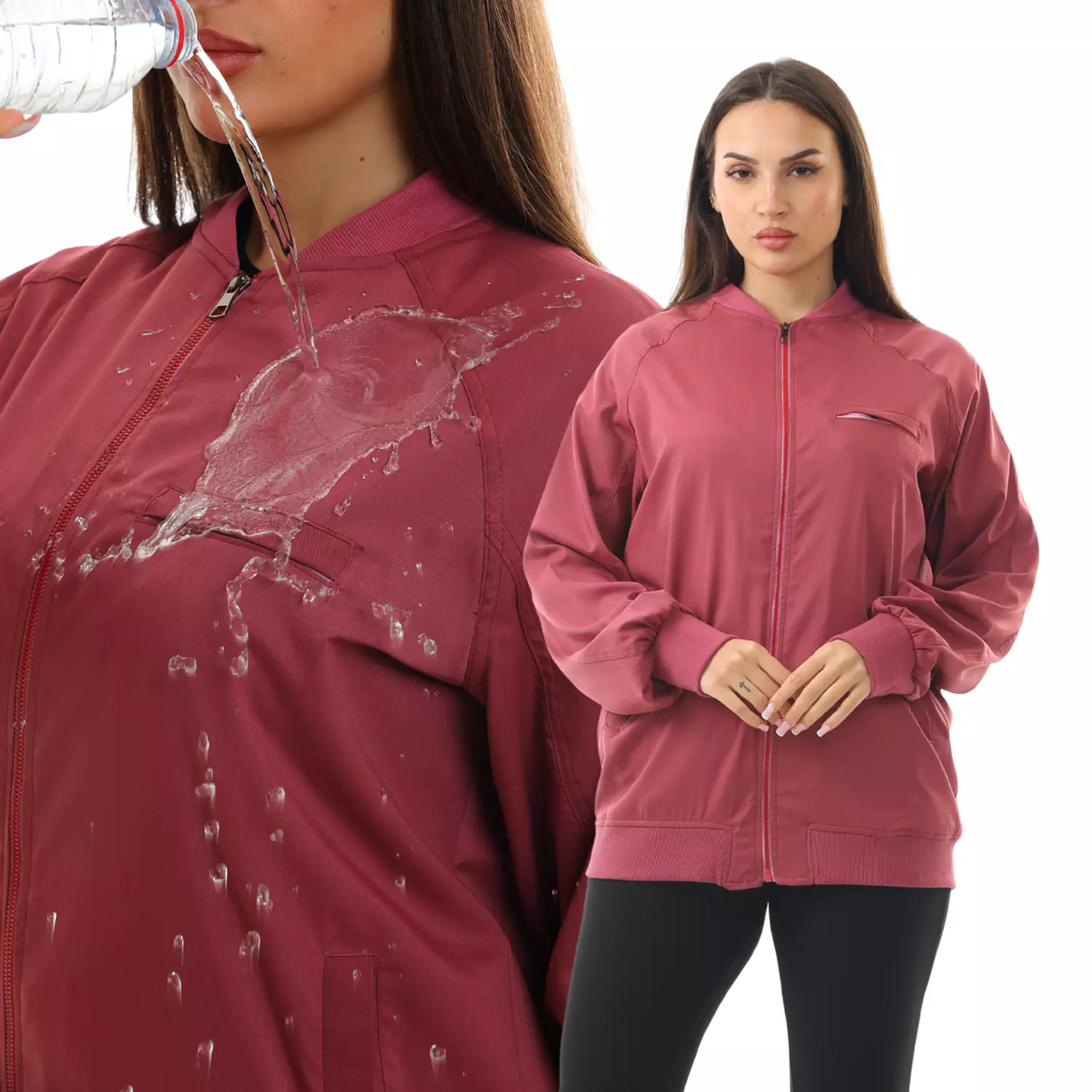 Burgundy Sporty Lab Coat image