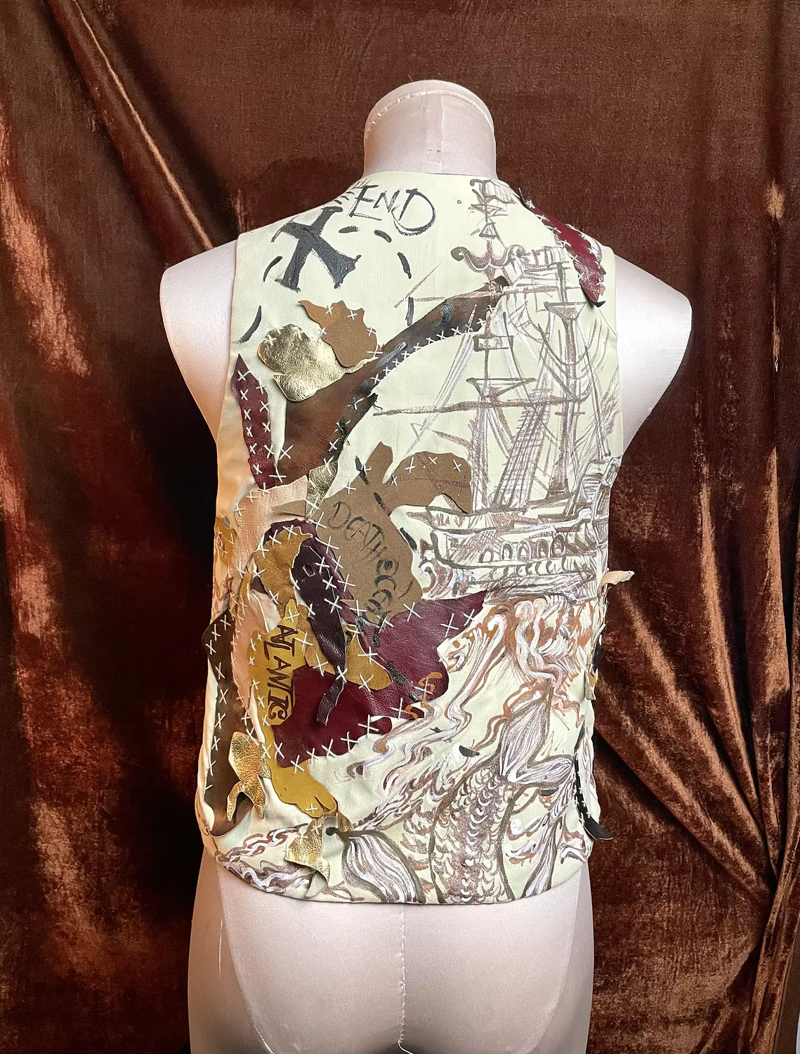 “Atlantic “ recycled handmade vest  5
