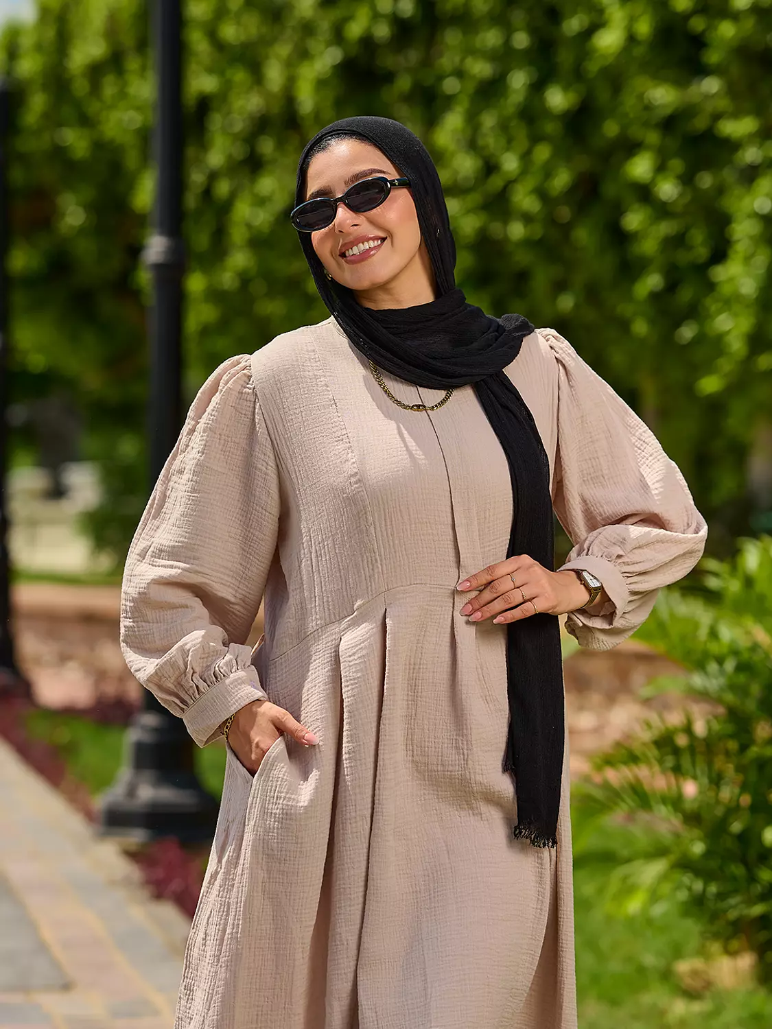 Summer Dress in Beige image