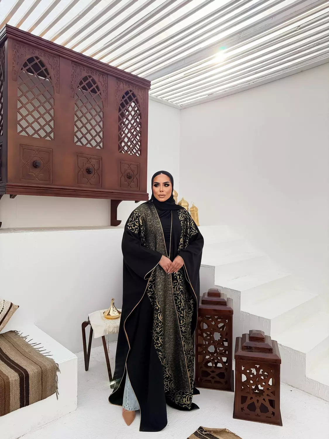 The Qasida Kaftan In Black image