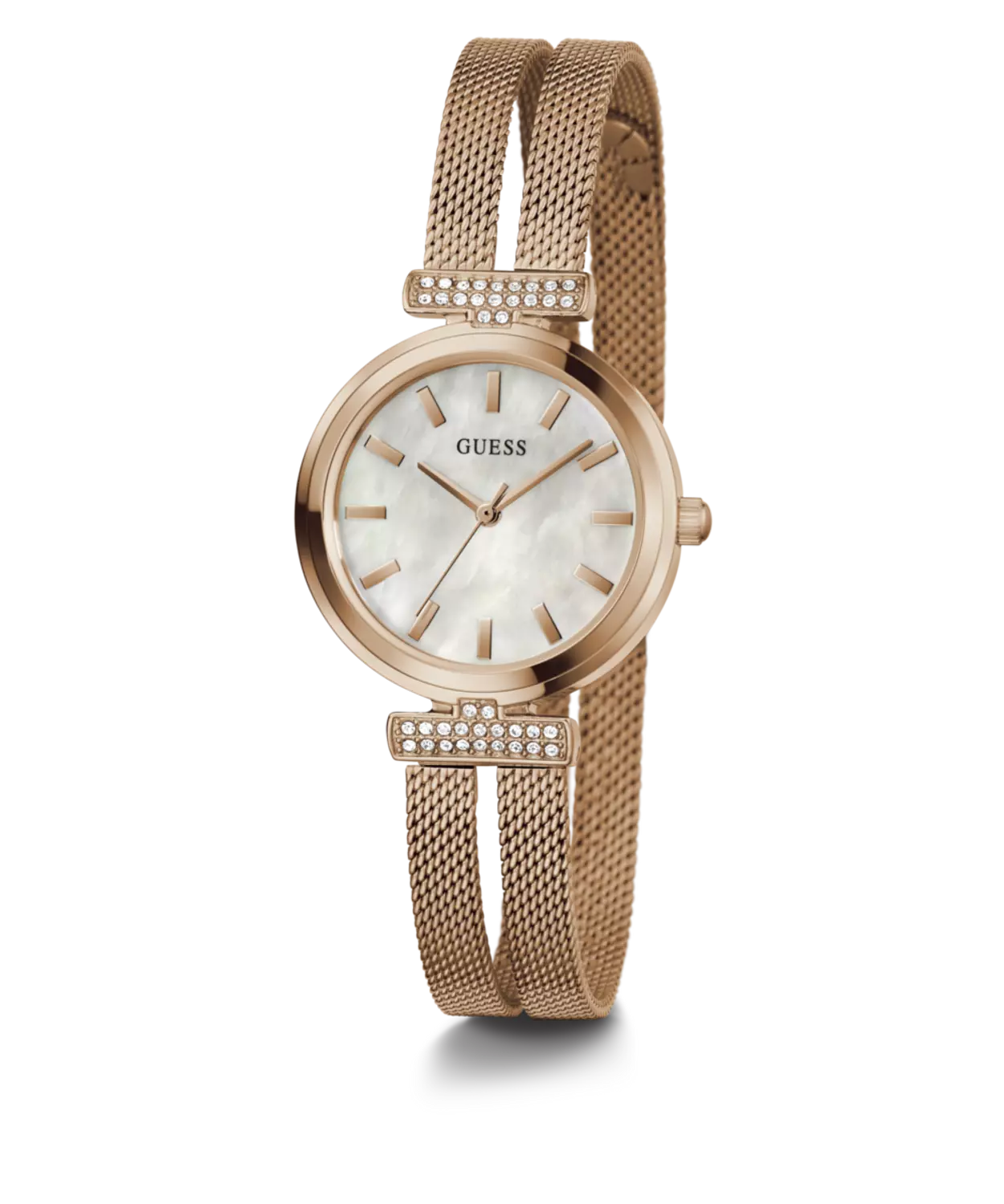 GUESS GW0471L3 Women's  Watch Rose Gold Tone Stainless Steel/Mesh Bracelet 5