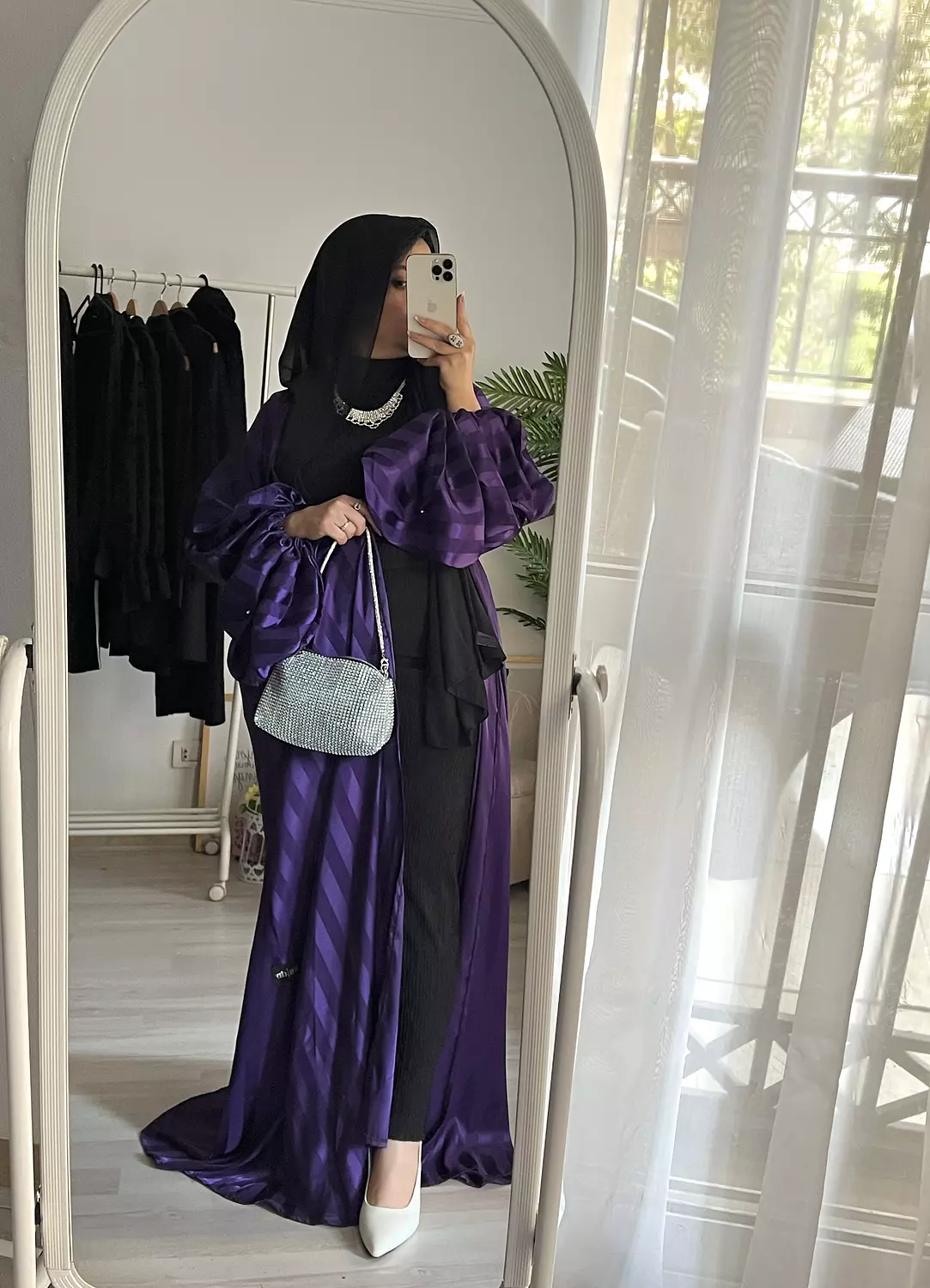 Purple abaya image