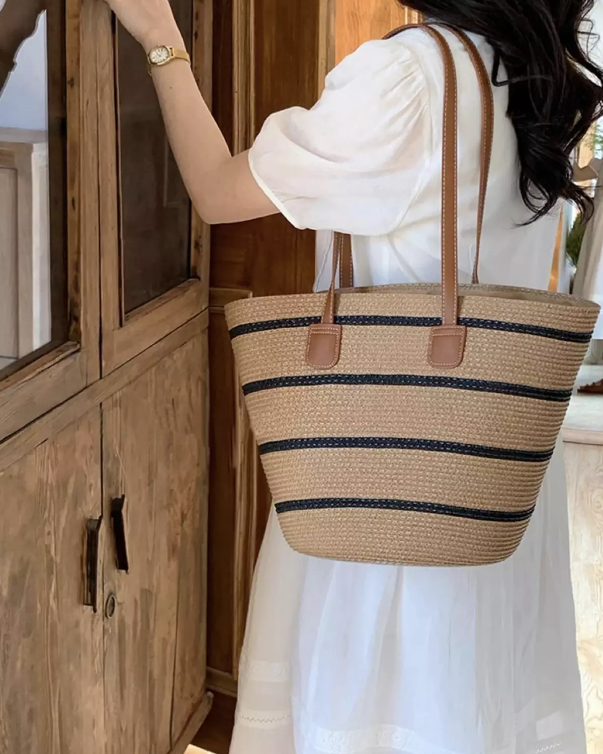Striped Beach Bag 2