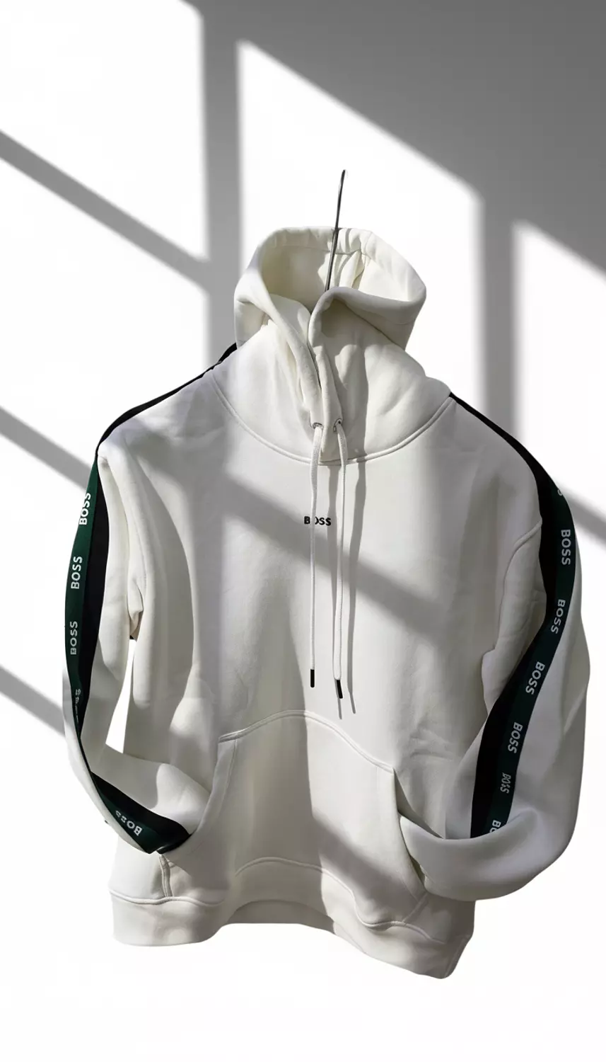 Boss hoodie white image