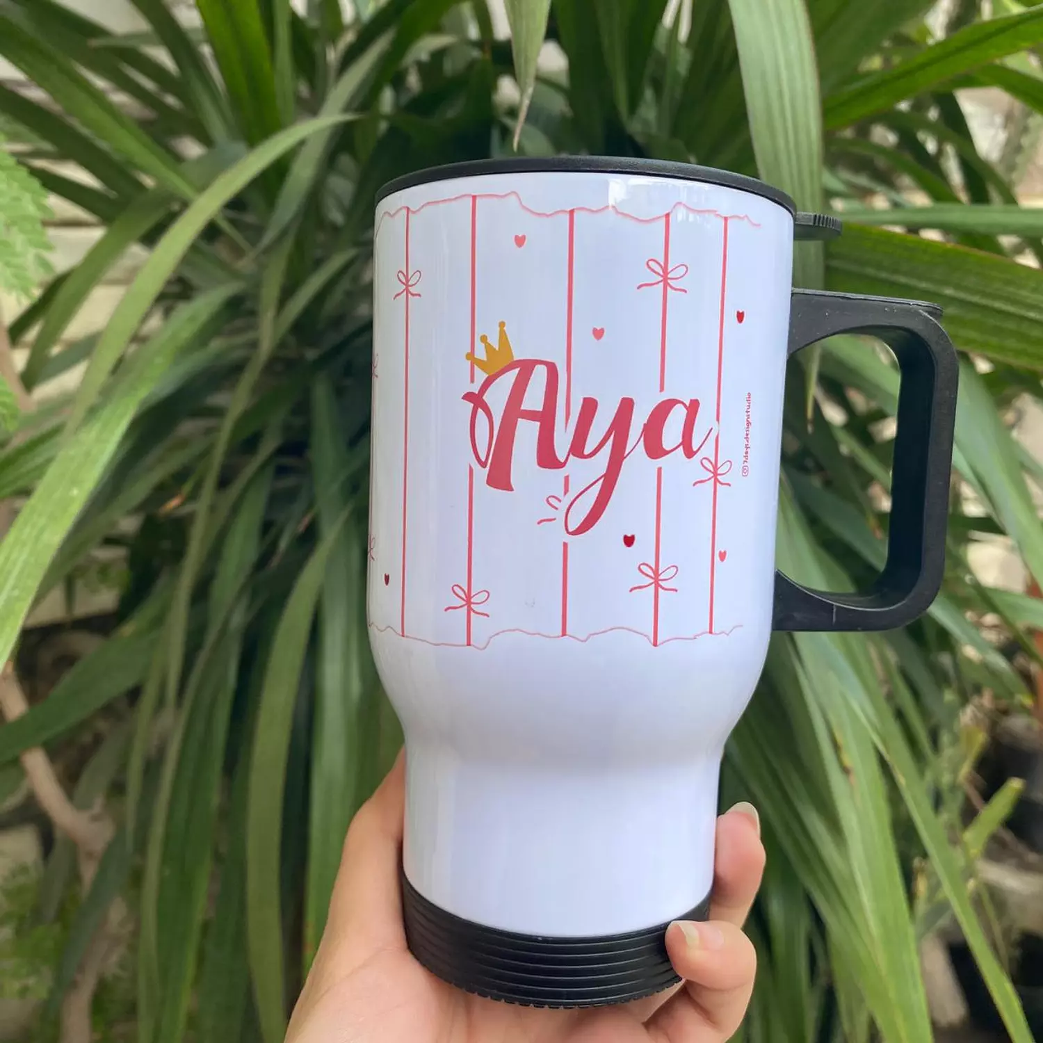 Pink Ribbon Travel Mug  image