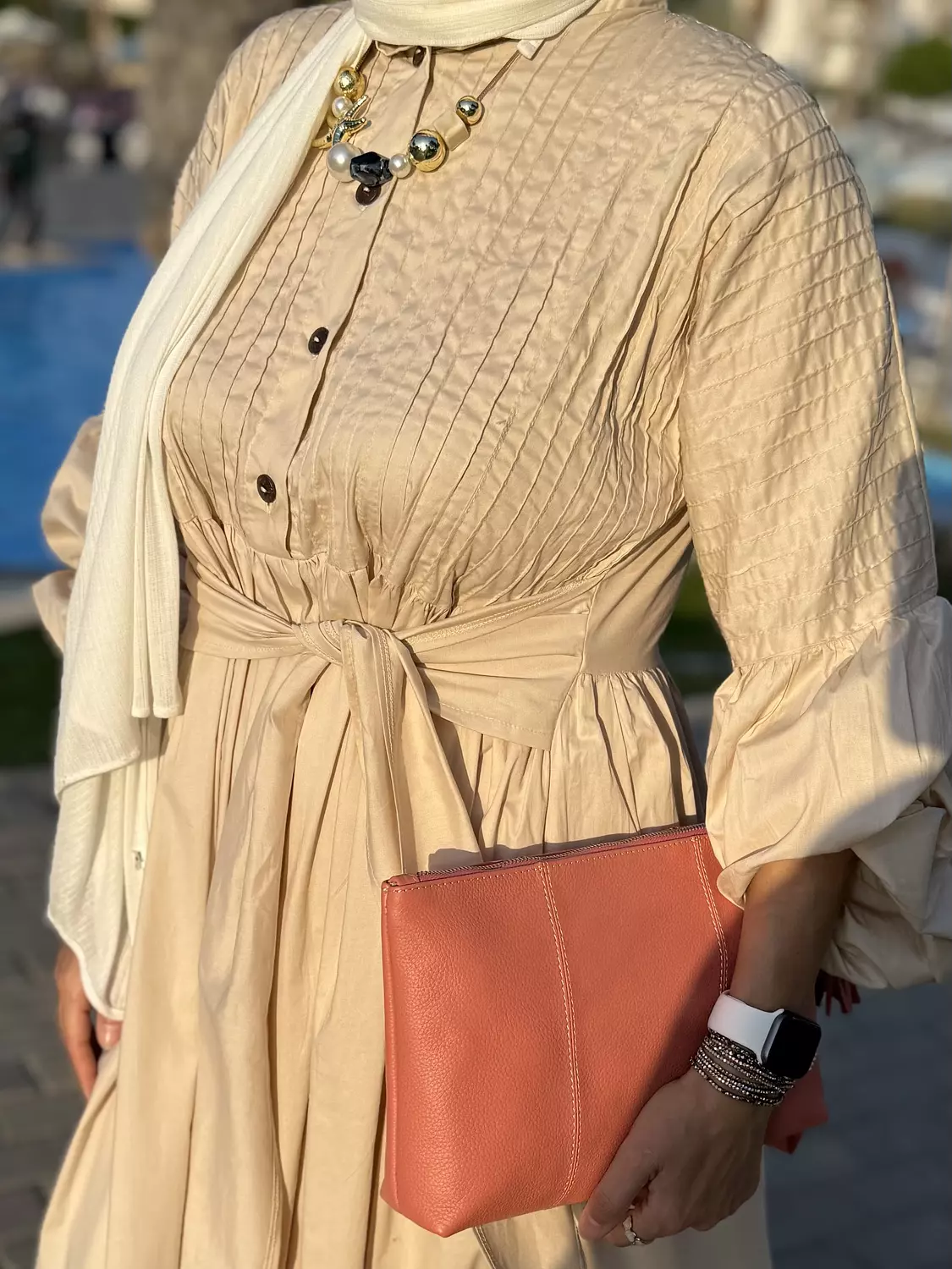 Serene poplin dress 8