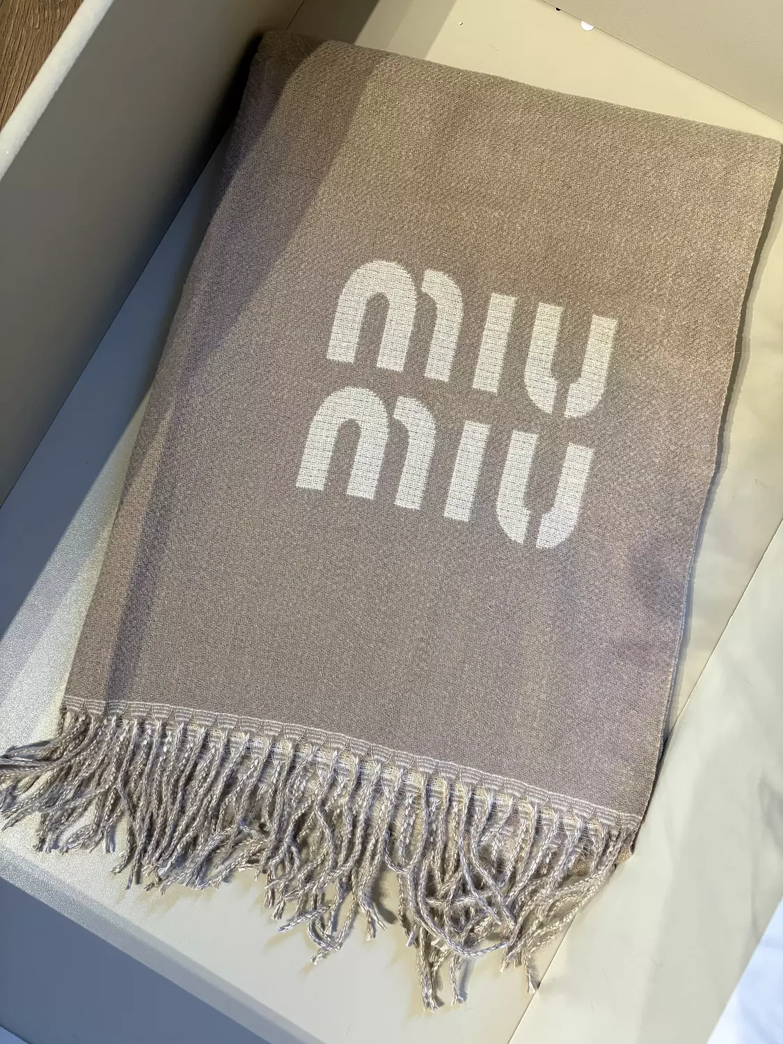 MIU MIU WOOL SHAWL 8
