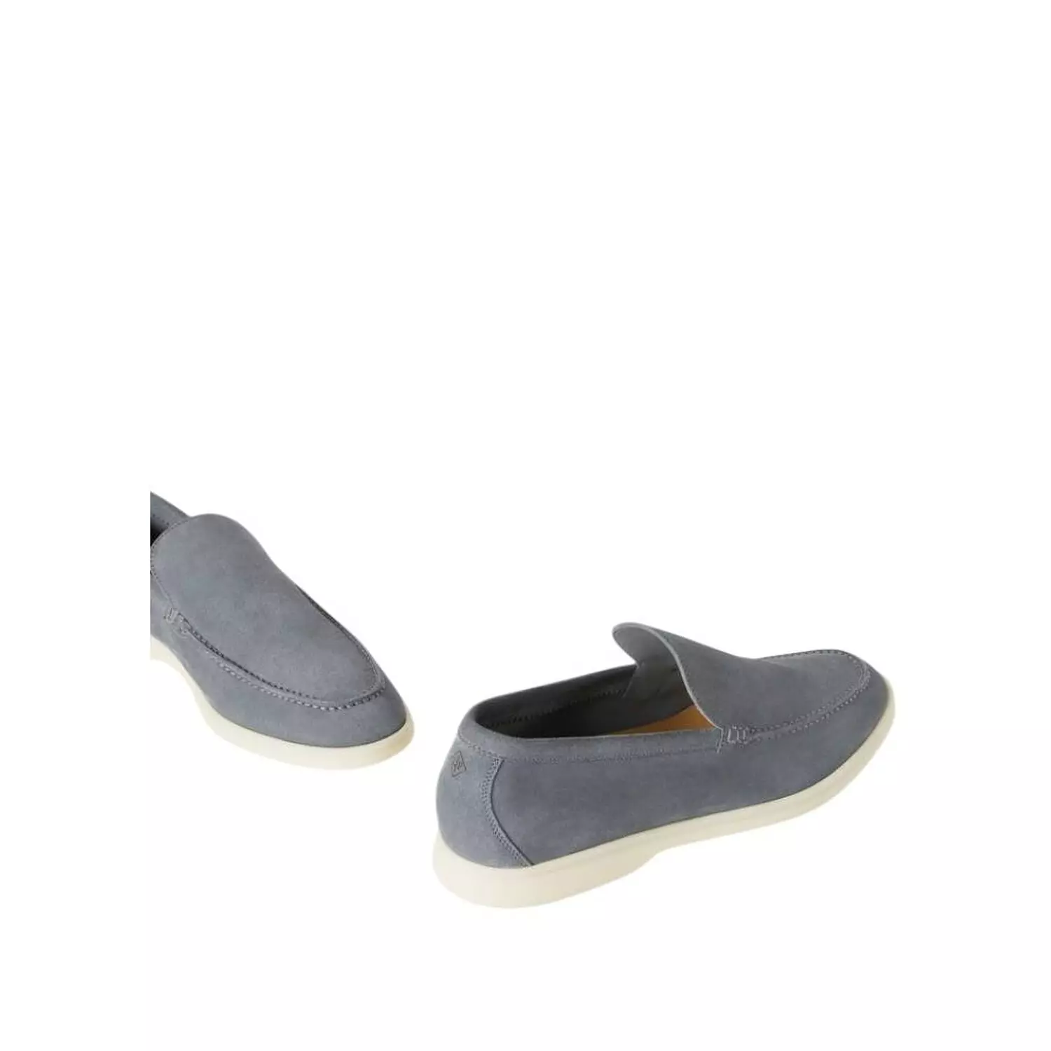 Loro Piana Summer Walk Loafer Suede Frozen Blue 4