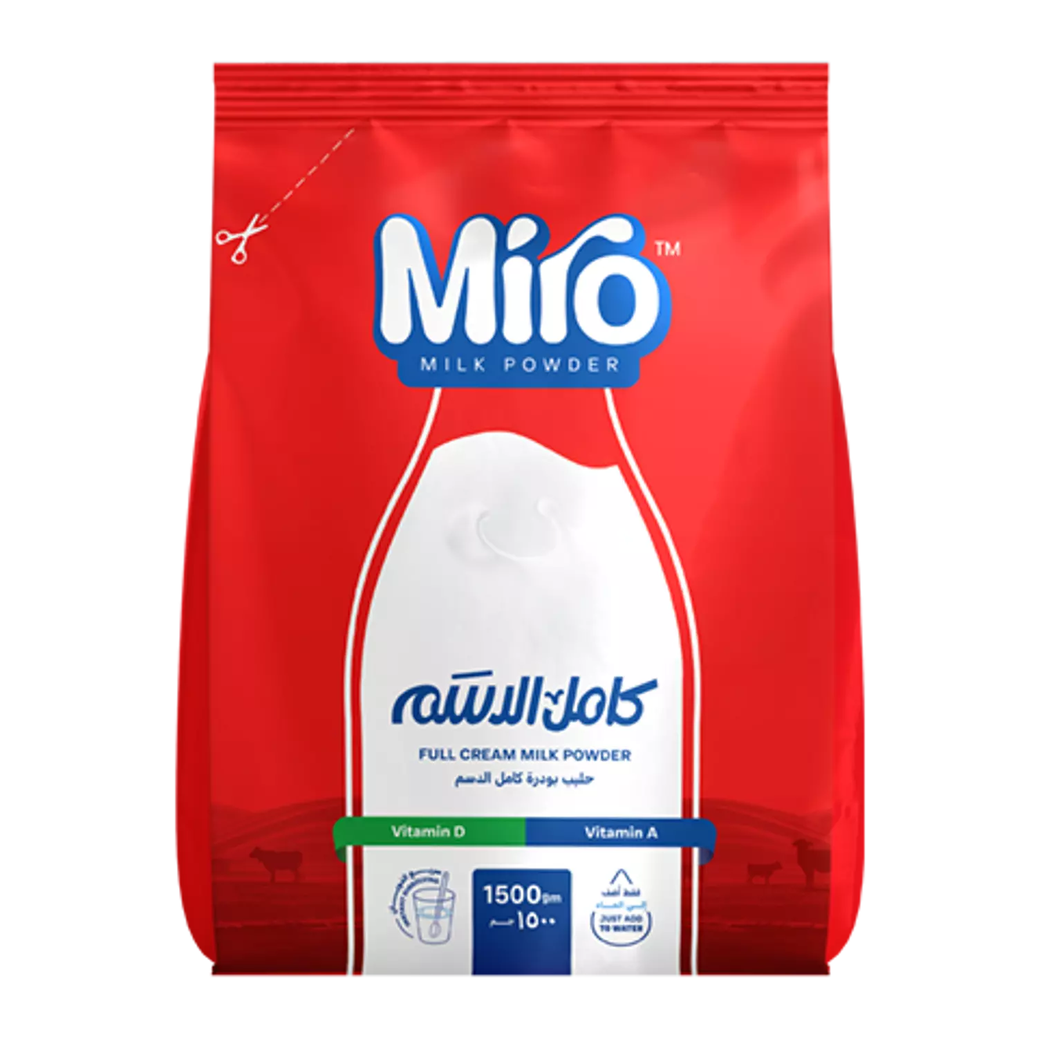 ميرو حليب بودرة كامل الدسم 1500جم كيس image