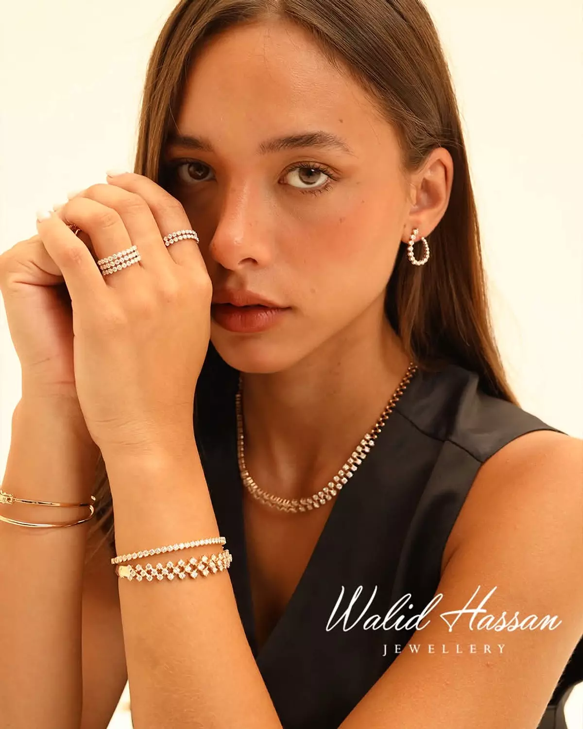 diamond tennis bangle 1354 2