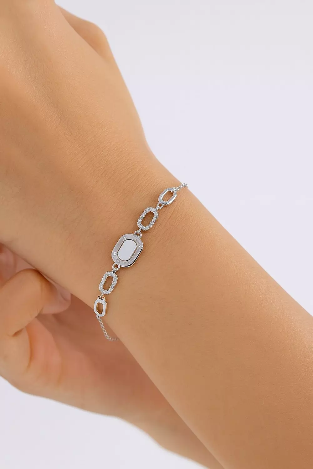 Silver Bracelet Diamond  1