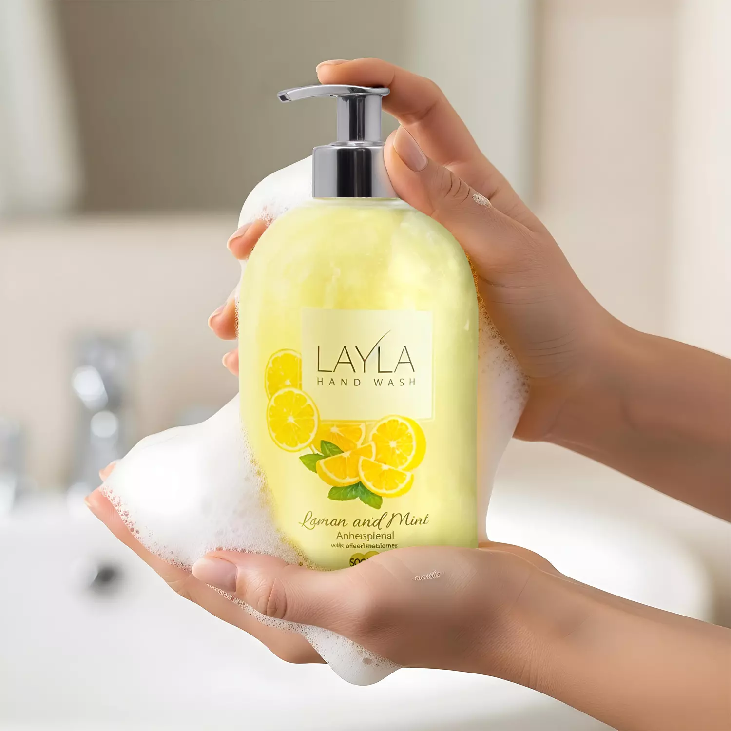 Layla Hand Wash with Lemon Mint 1