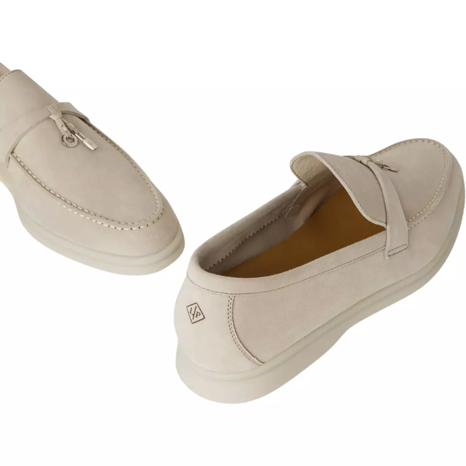 Loro piana Summer Charms Walk Loafer'Powder Pearl' 5
