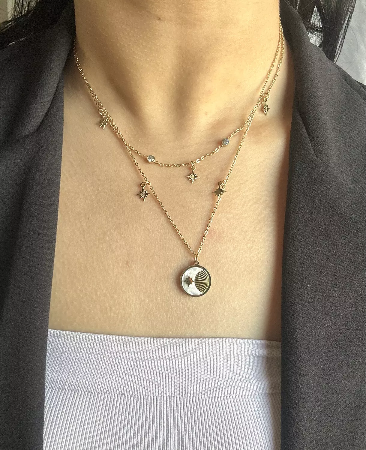 Starbrust layers Necklace  2