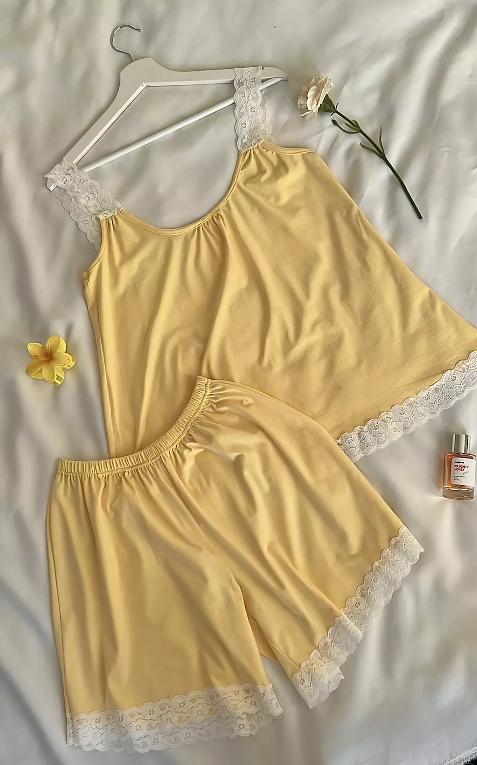 Yellow Lace Pyjamas image