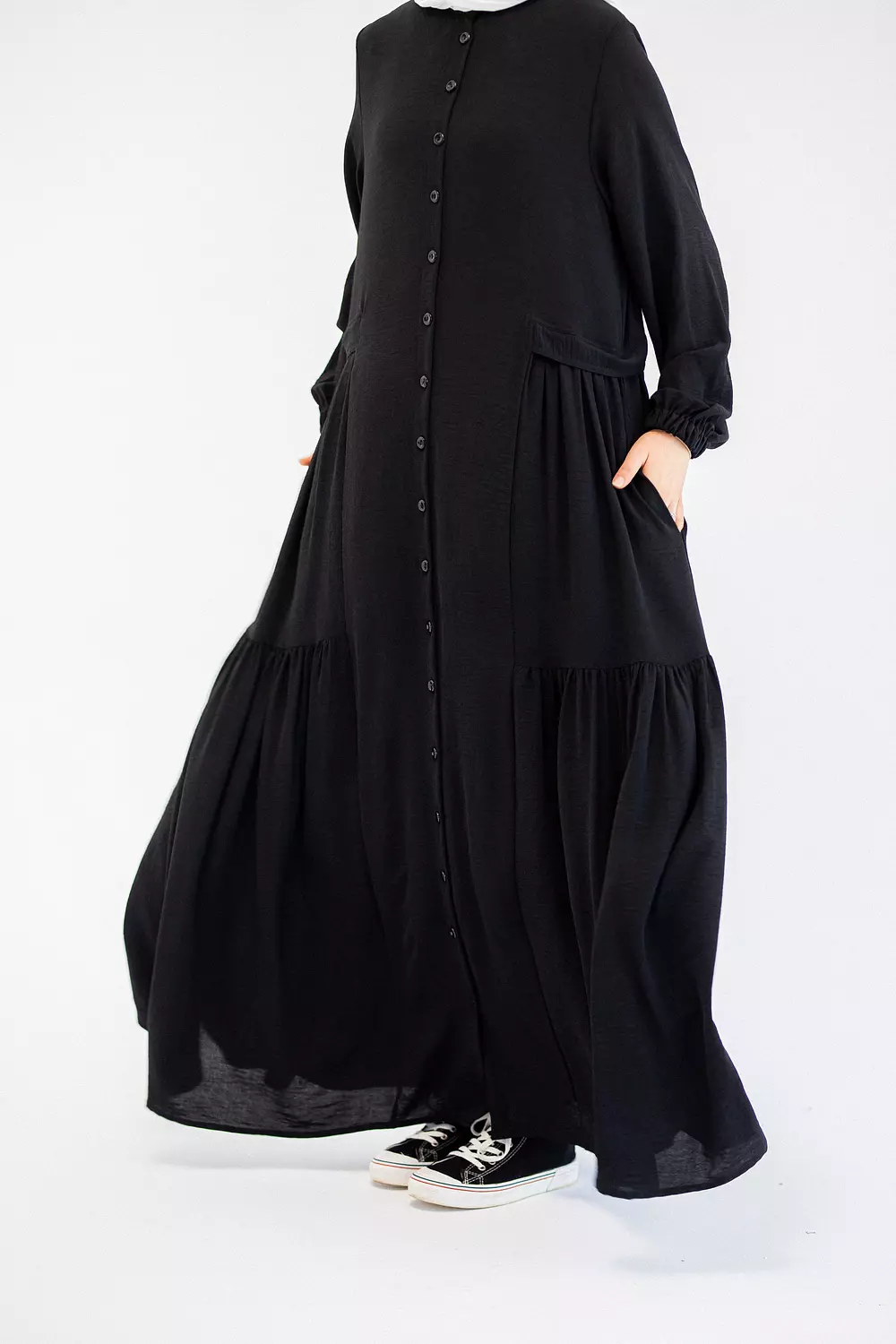 Black loose Dress 4