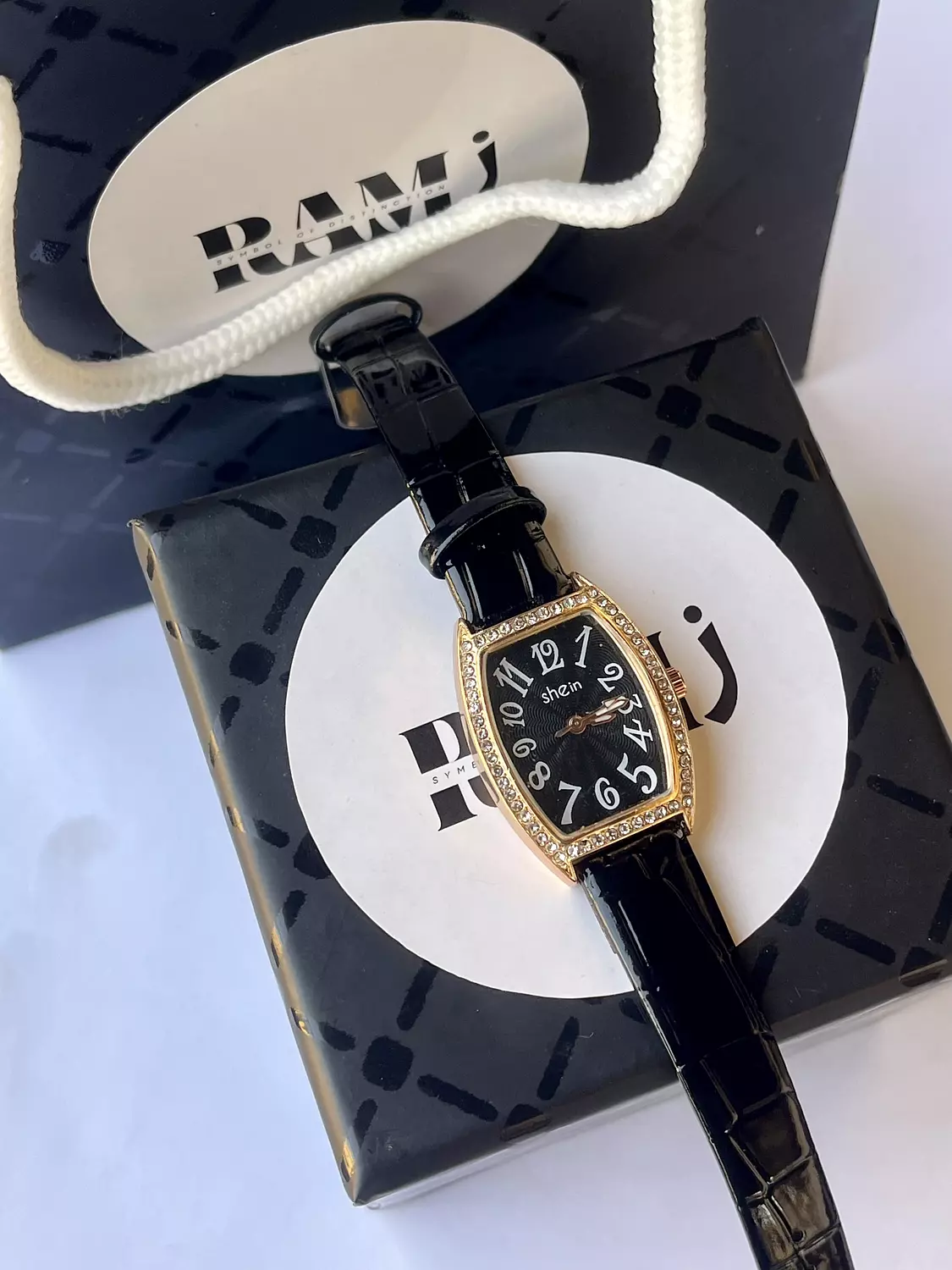 Shein Black Leather image