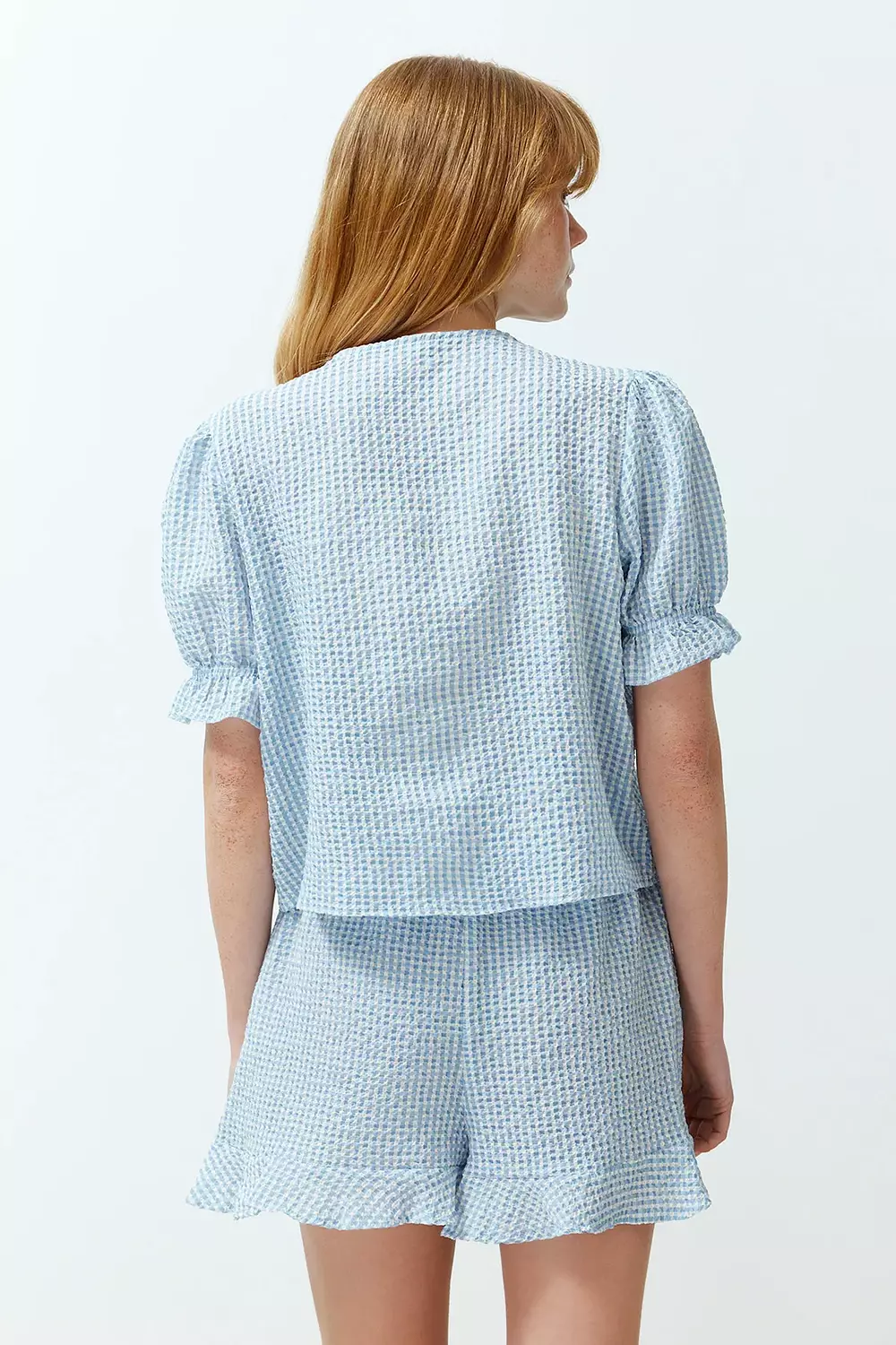 Textured Ribbon Bow pajama 4