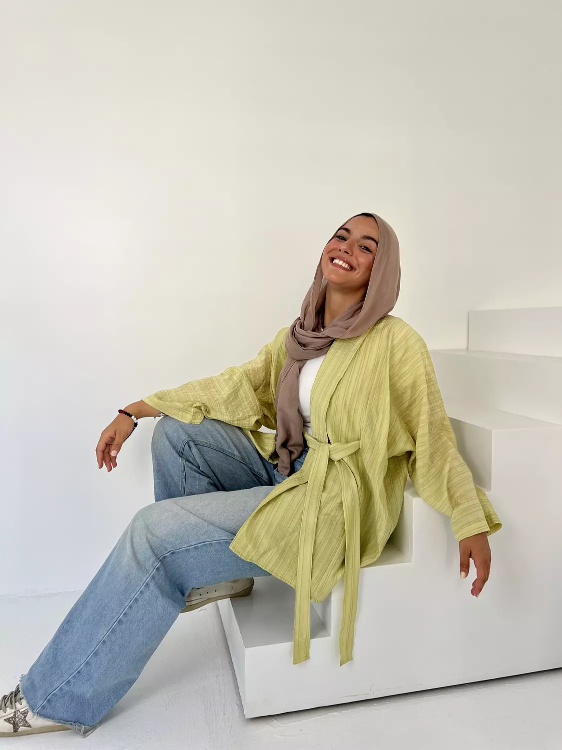 Summer Breeze Yellow-Green Cardigan image