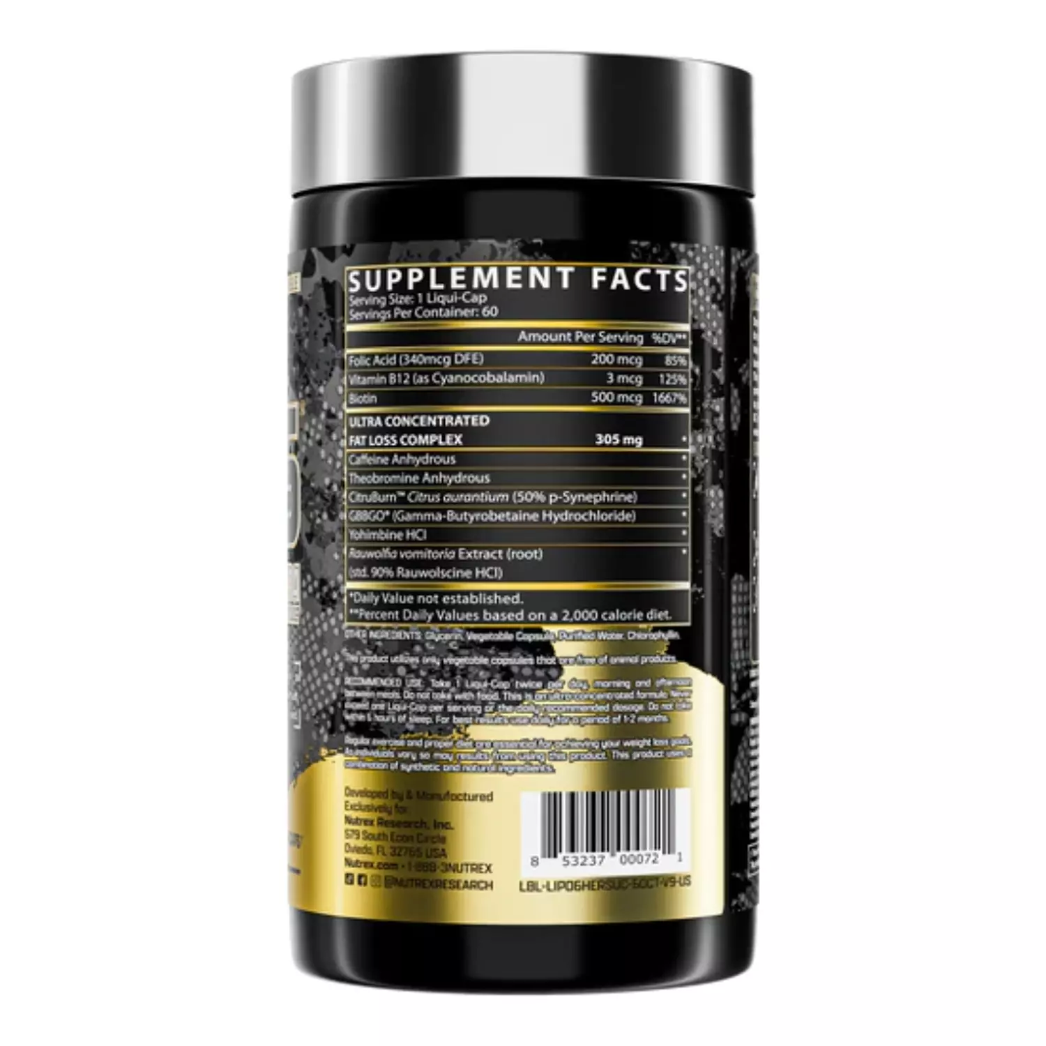 Nutrex Lipo 6 Hers – 60 Capsules Women’s Fat Burner & Energy Support 1
