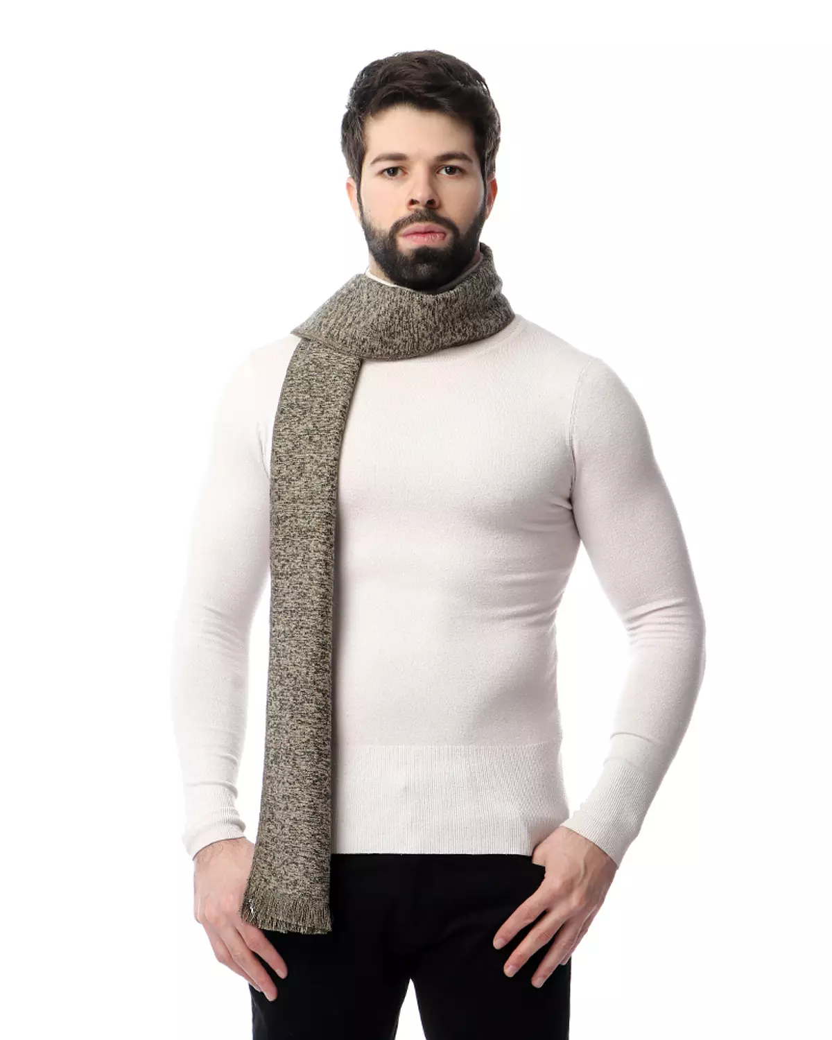 كوفيه كلاسيك - 2379 - بني * نقط بيج hover image