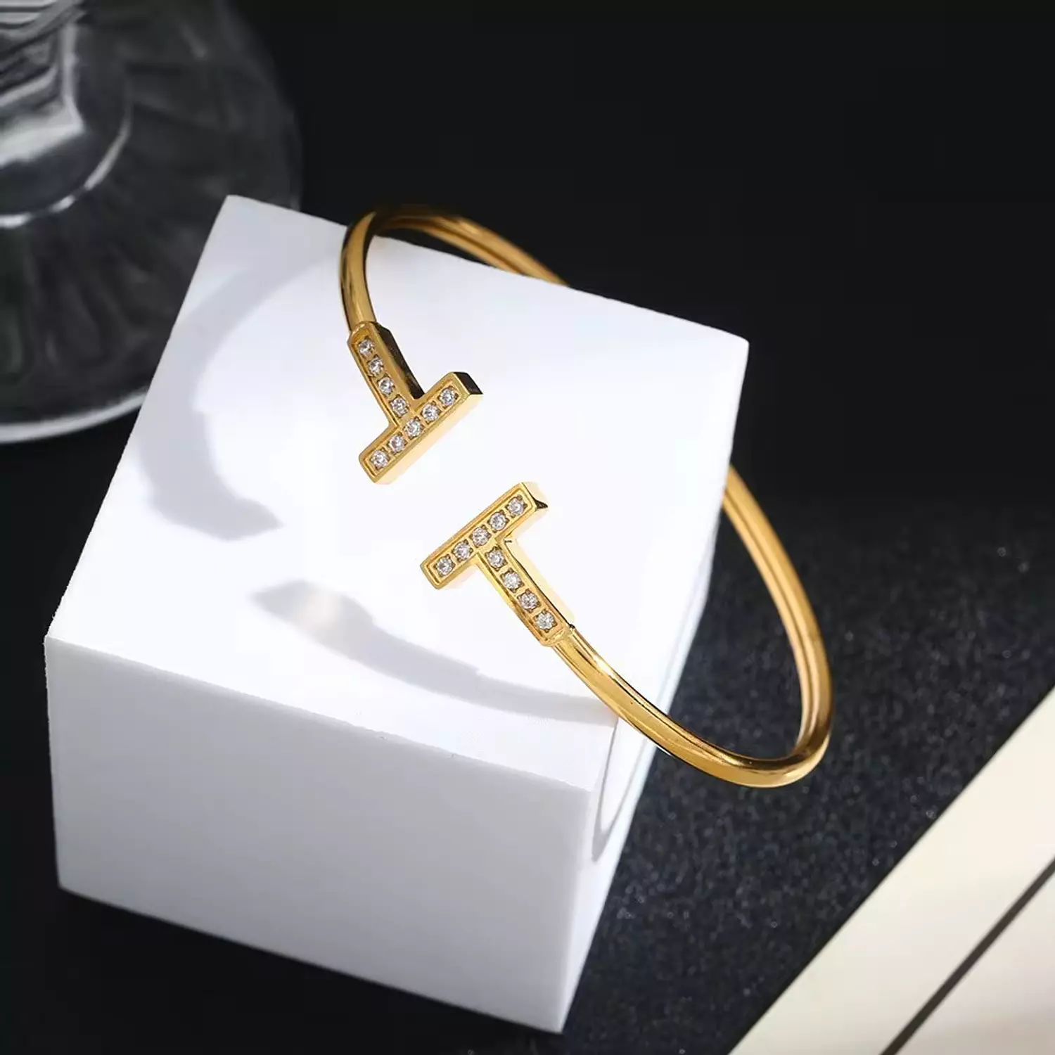 T-Shape flexible open bangle image