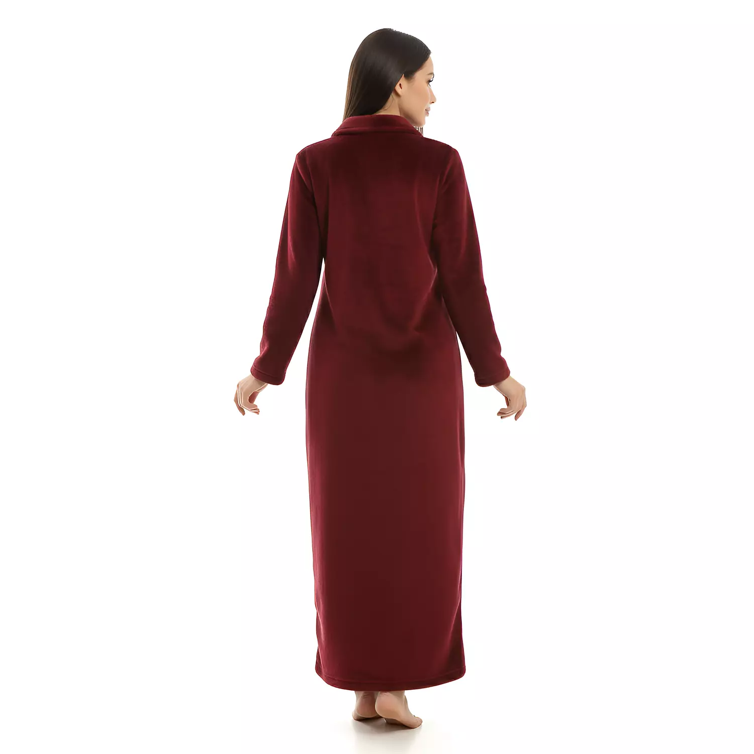 Shorto Nightgown Fleece - 2570 - Maroon 4