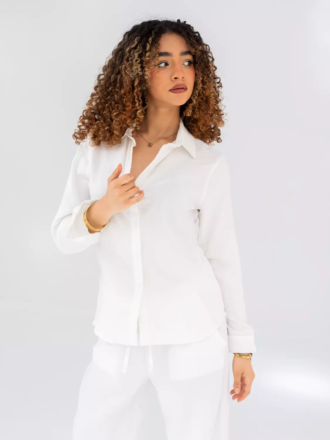 Linen Shirt | White hover image