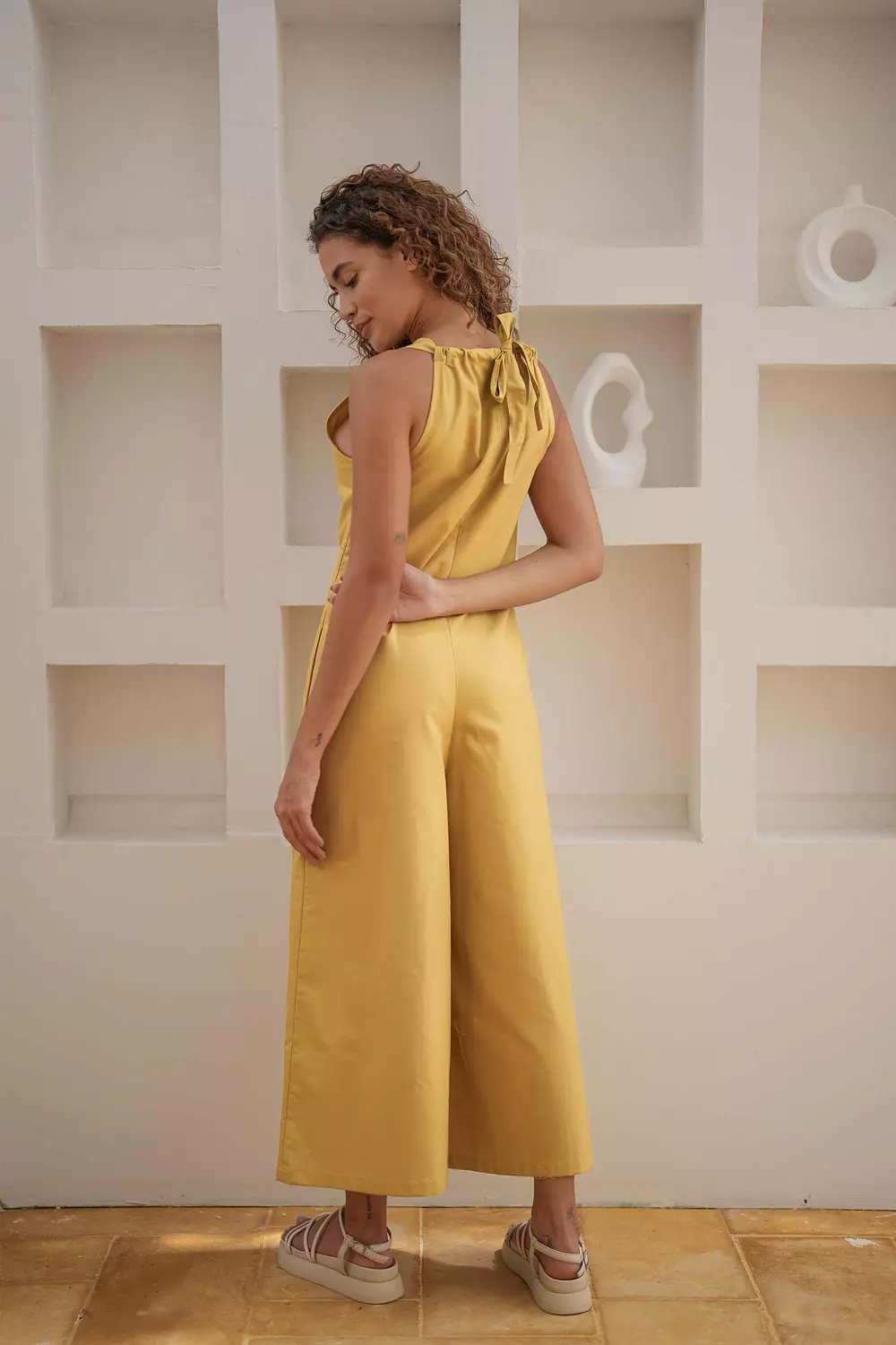 Never Better Jumpsuit Mustard 2