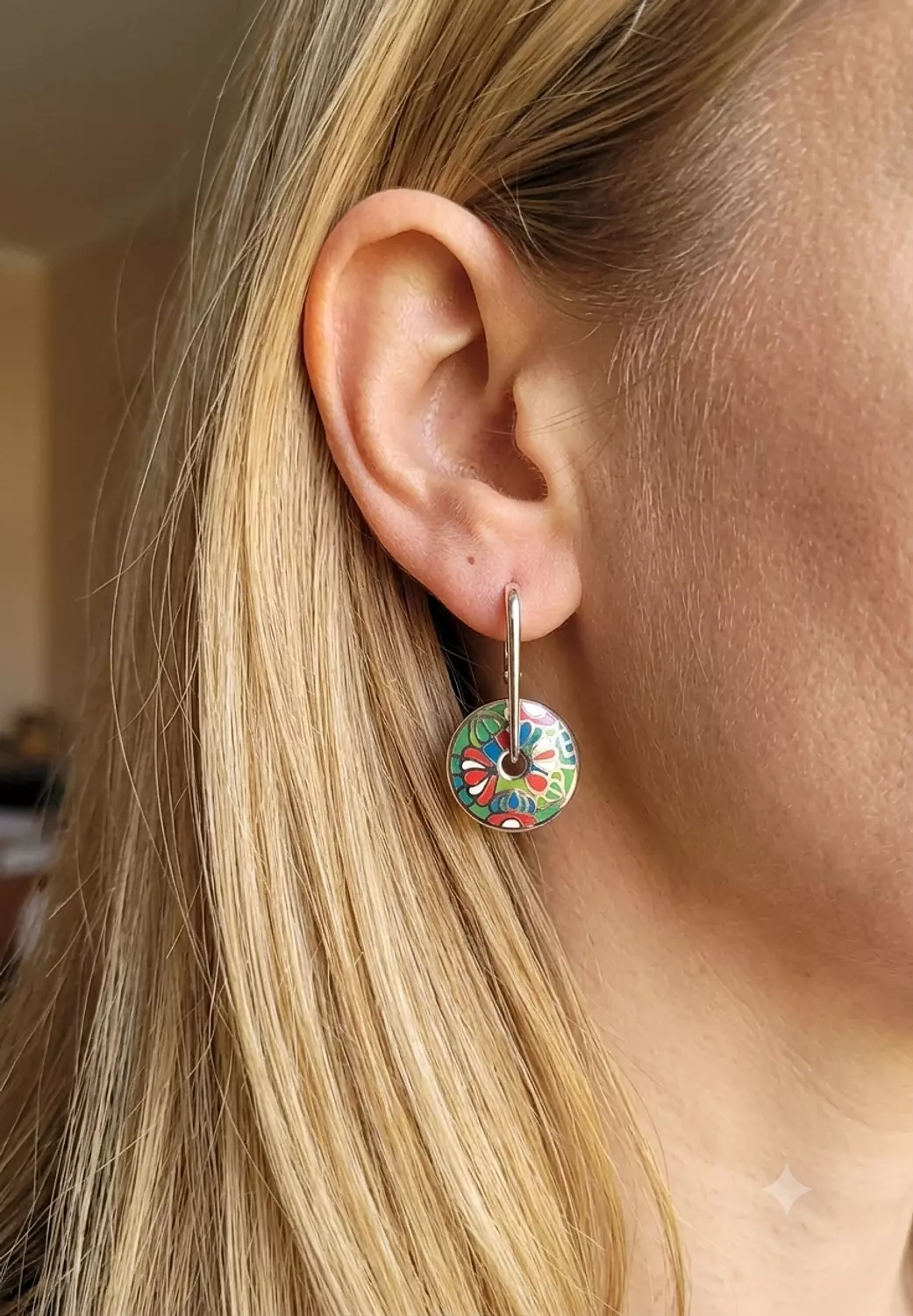 Colorful earrings image