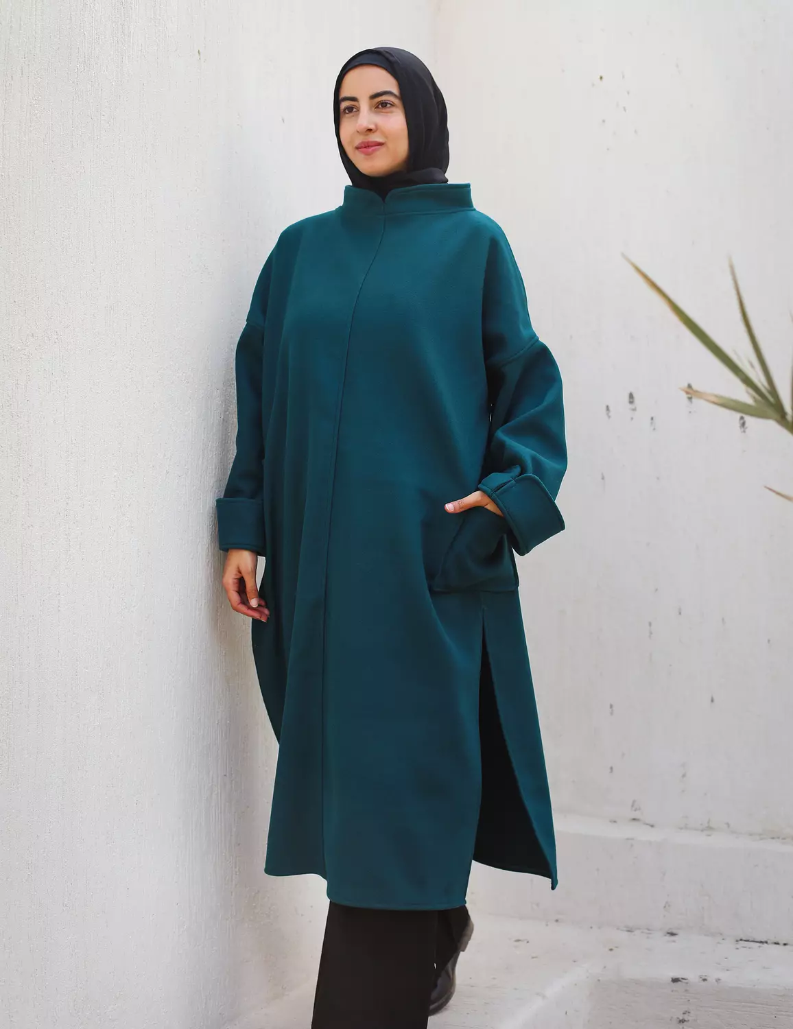 Genzari Long Wool Tunic hover image