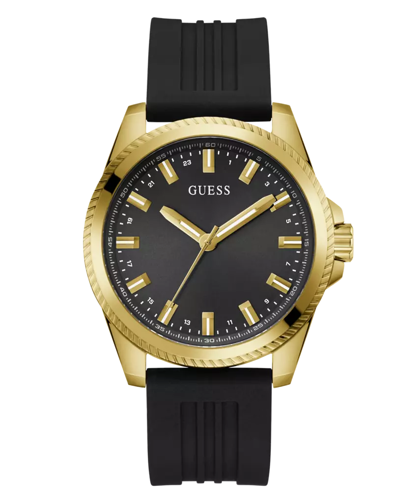 GUESS GW0639G2 Men's WatchGold Tone Silicone Strap