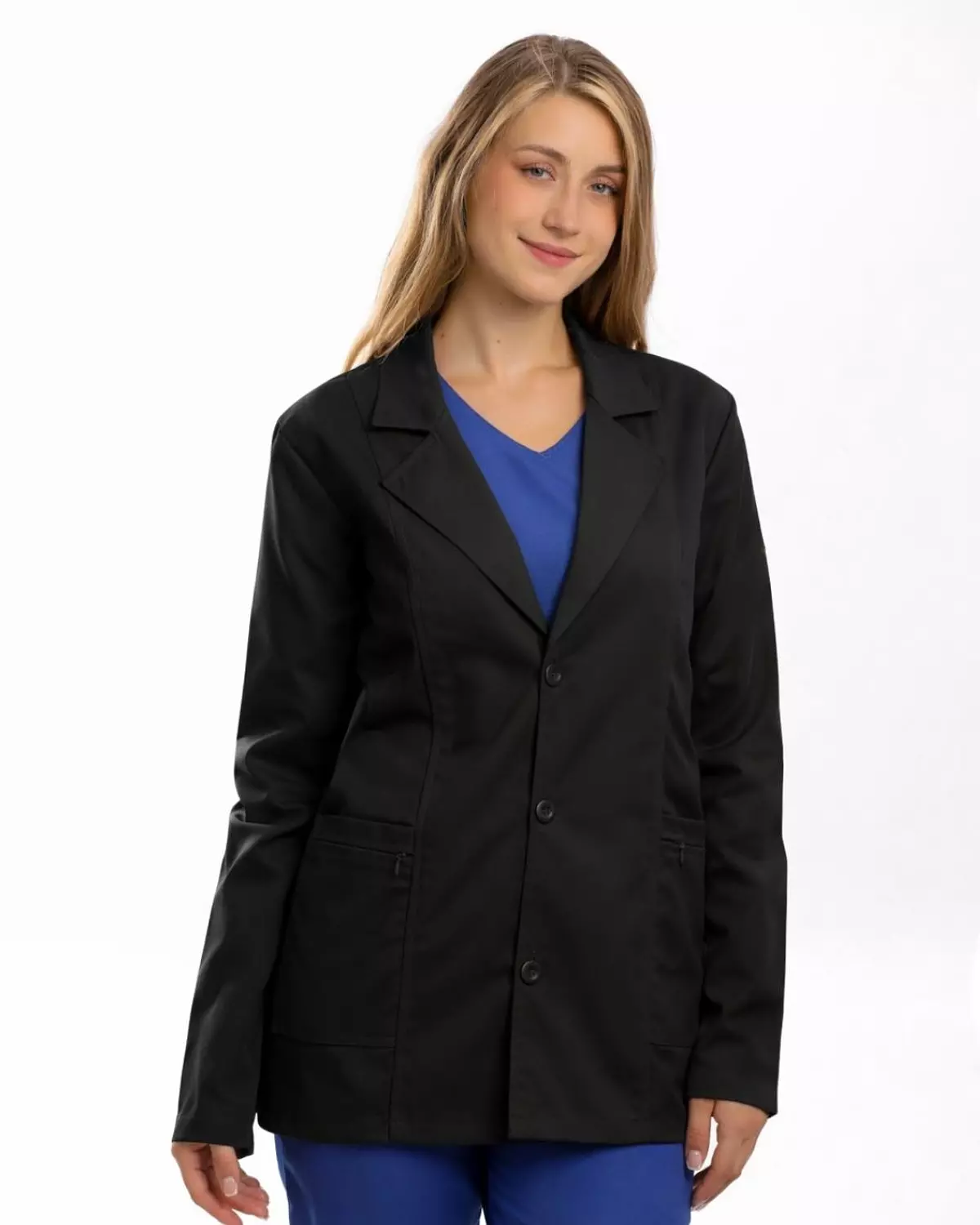 Black Elegance Lab Coat Short 3